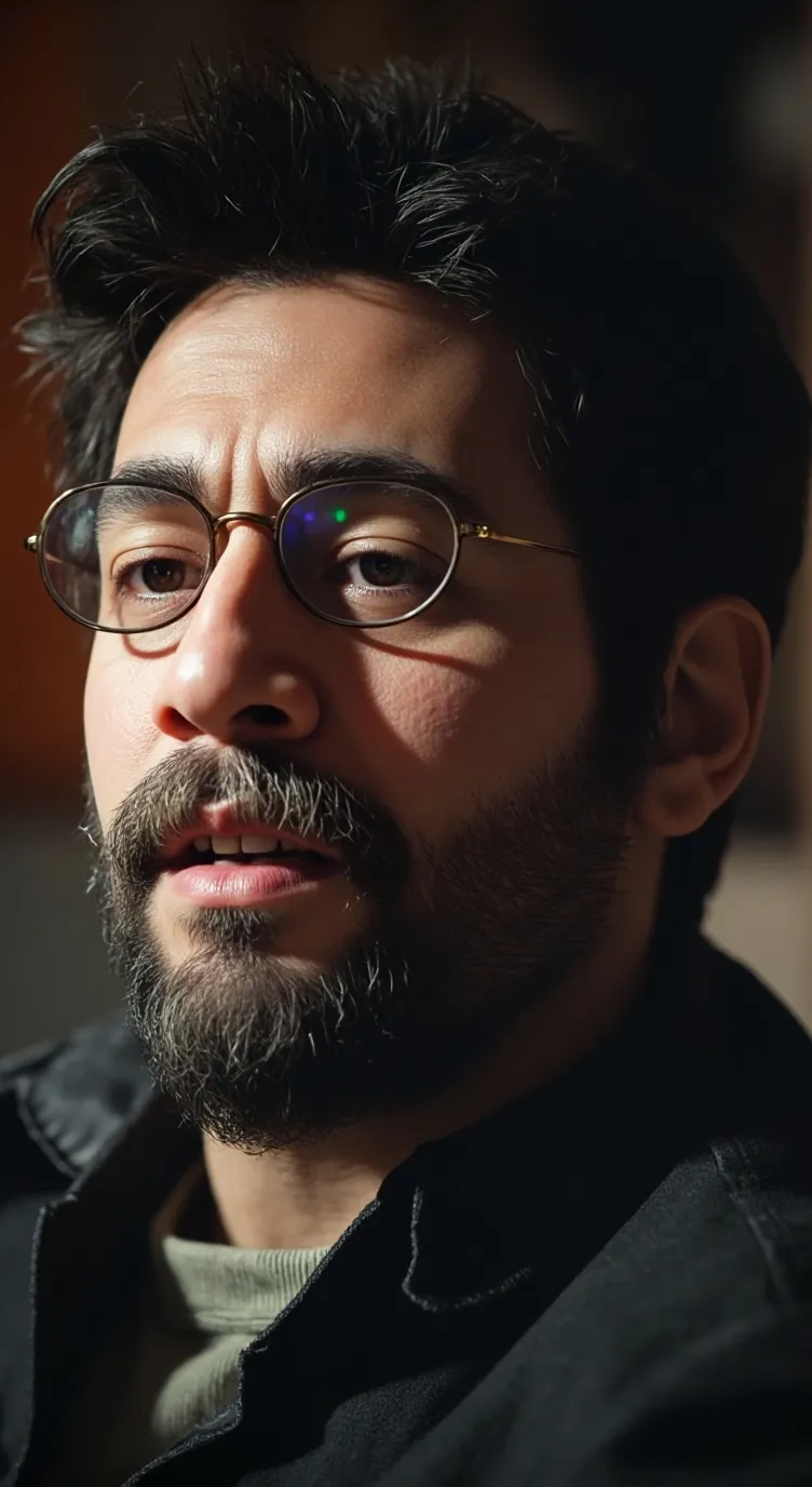 ai character: Black vs gray ❤️💙💛 background