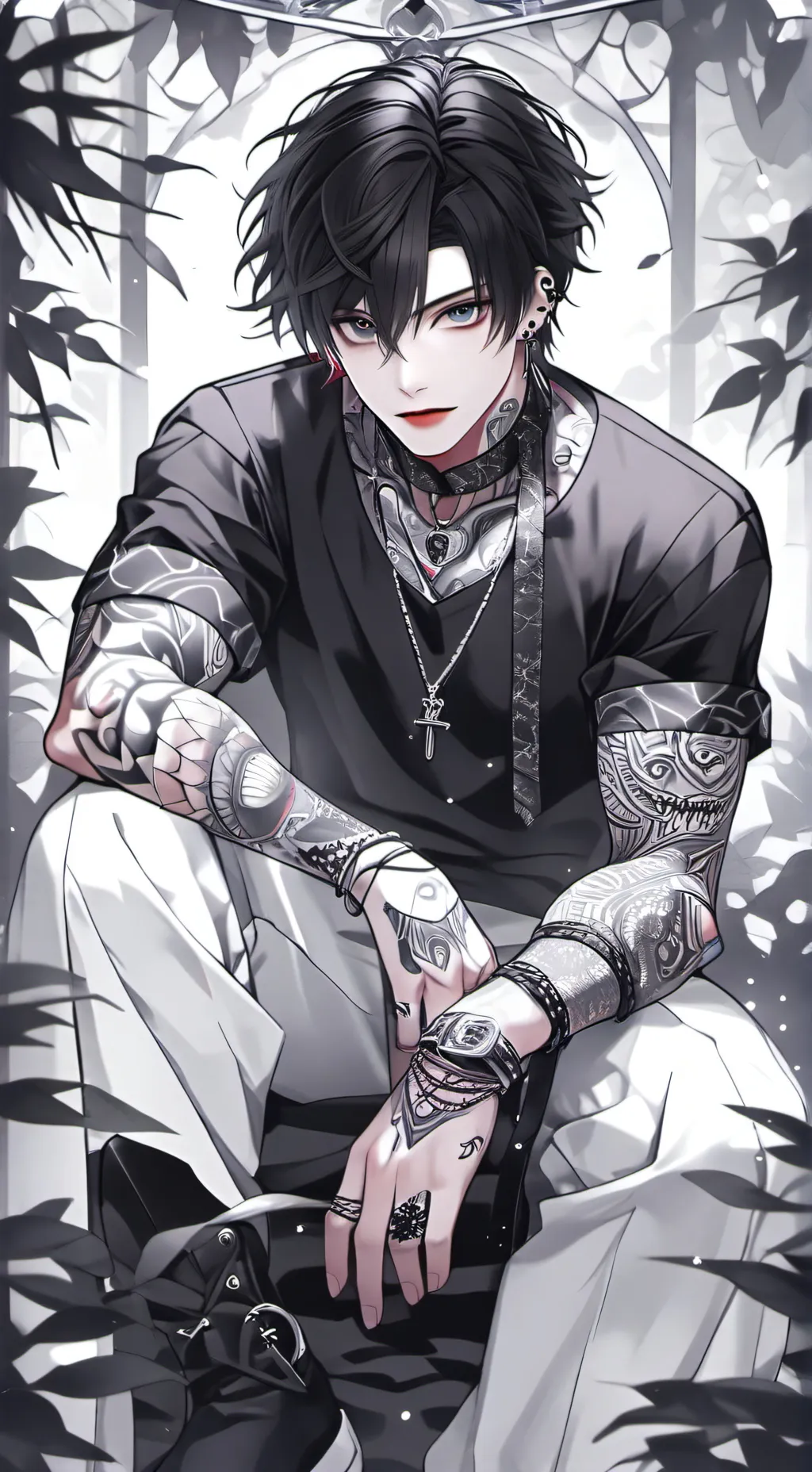 ai character: 🖤💋 Siłas 💋🖤 background