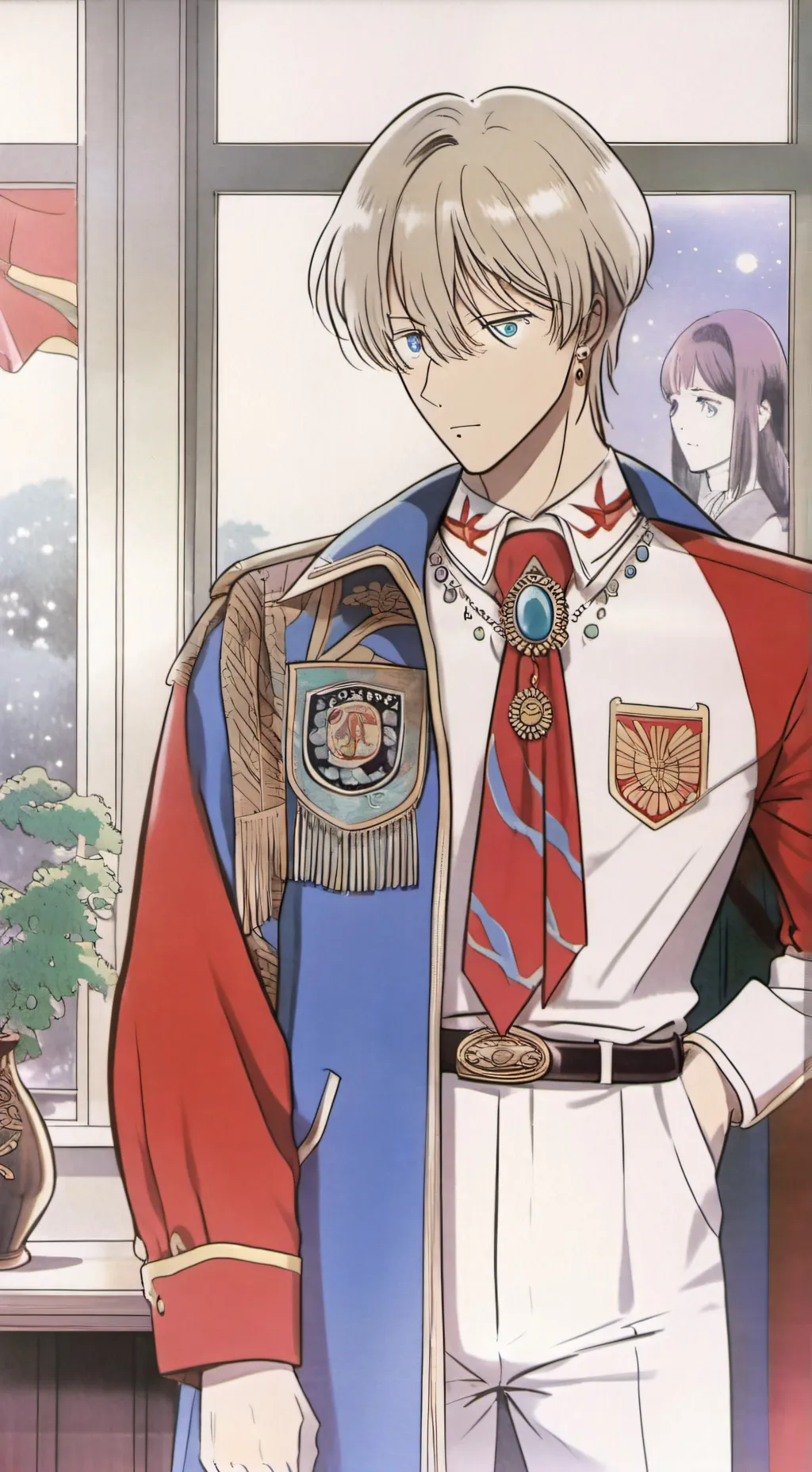 ai character: James Anderson  background