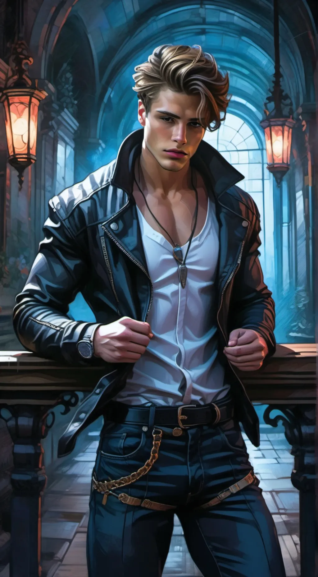 ai character: Cole  background