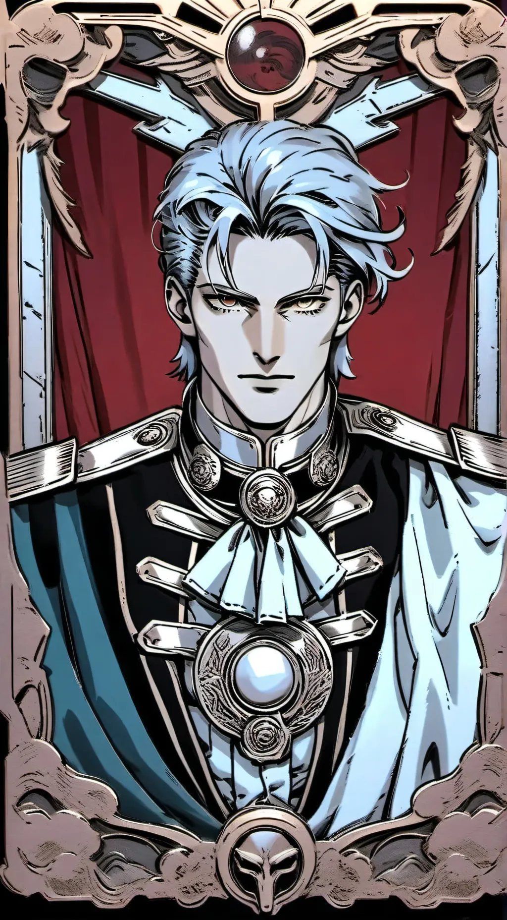 ai character: General Grey Wolf background