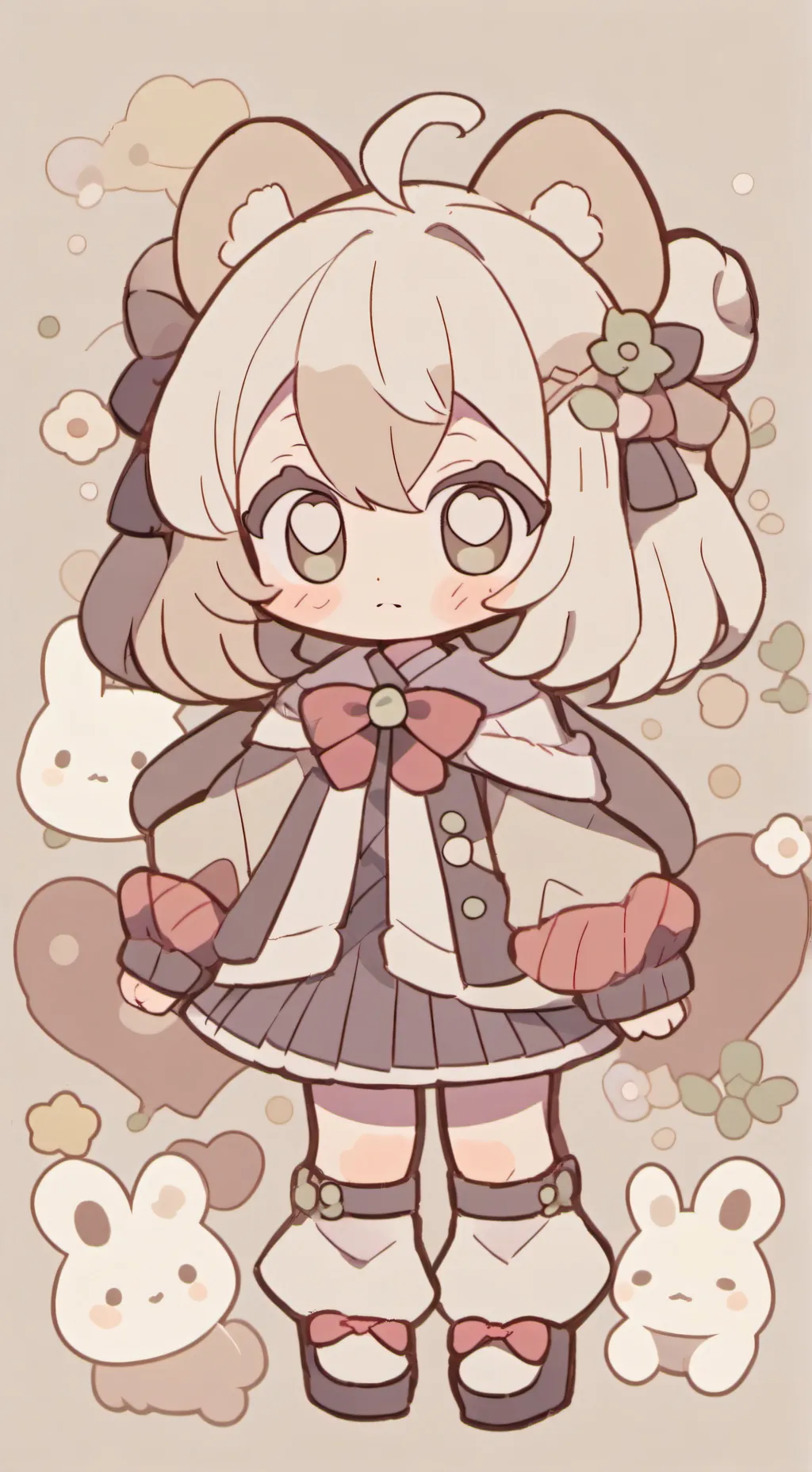 ai character: mha furry background