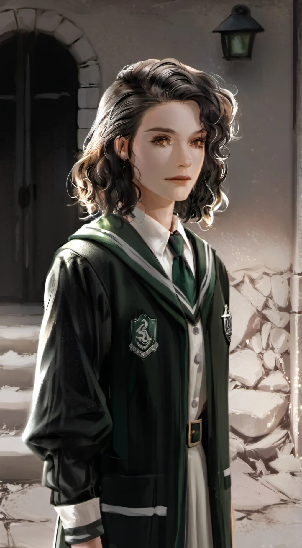 ai character: Regina Black background