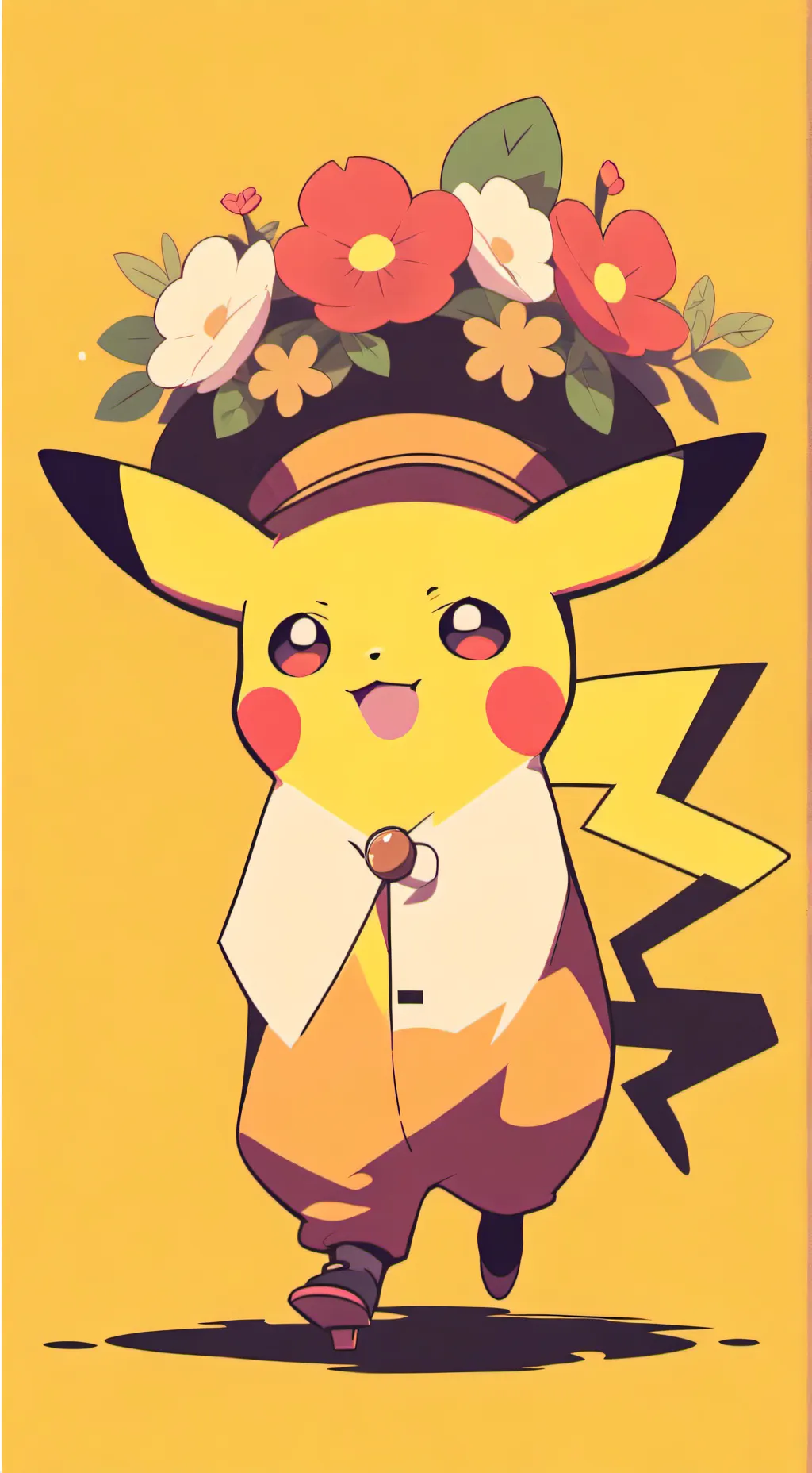 ai character: Pikachu background