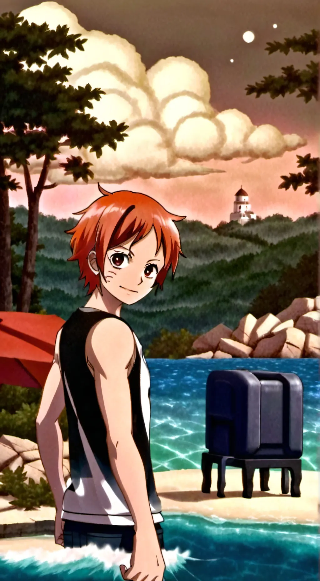 ai character: nami en español background