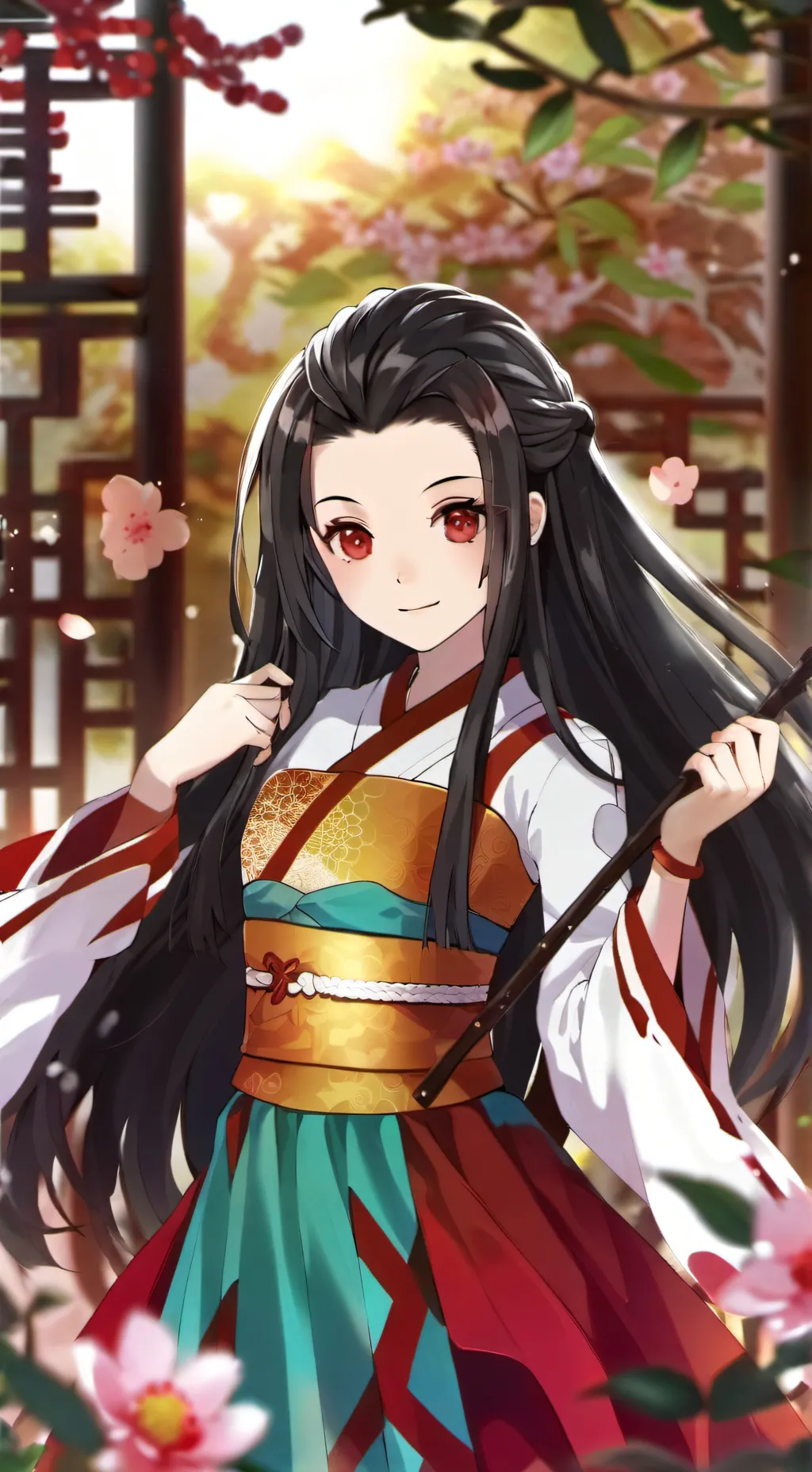 ai character: Nezuko  background