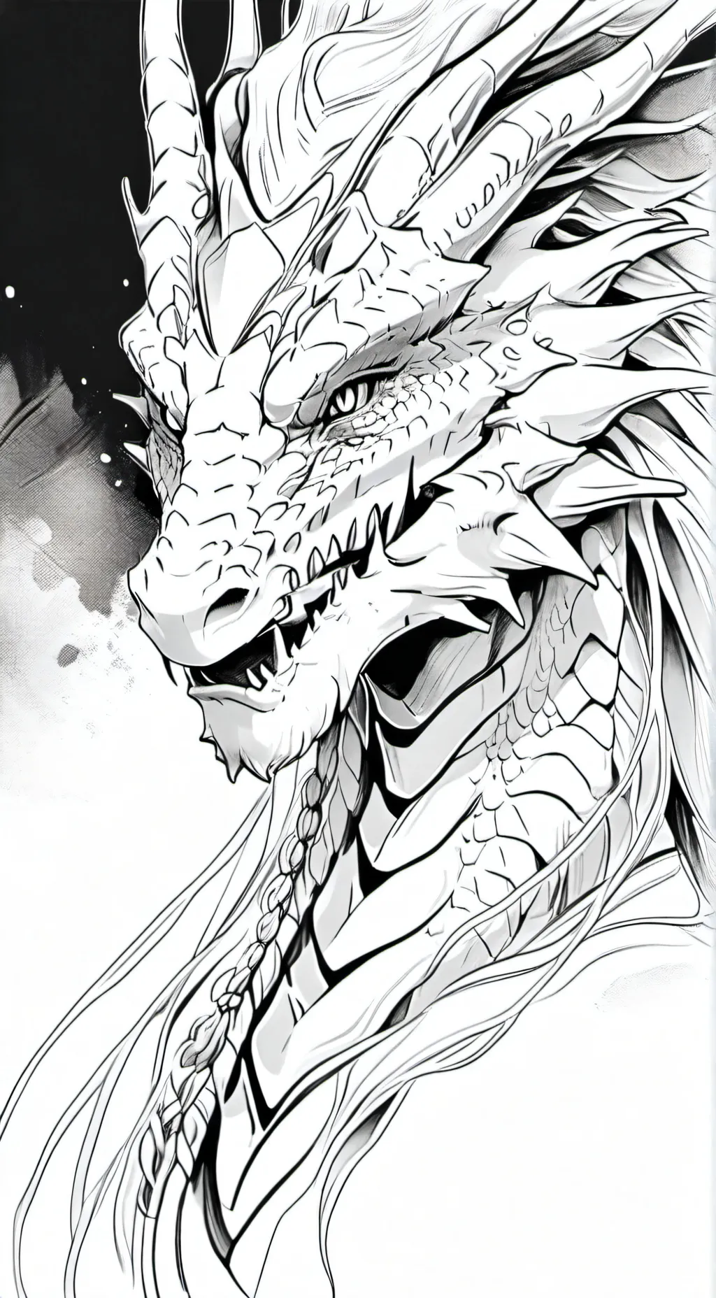 ai character: Snow background