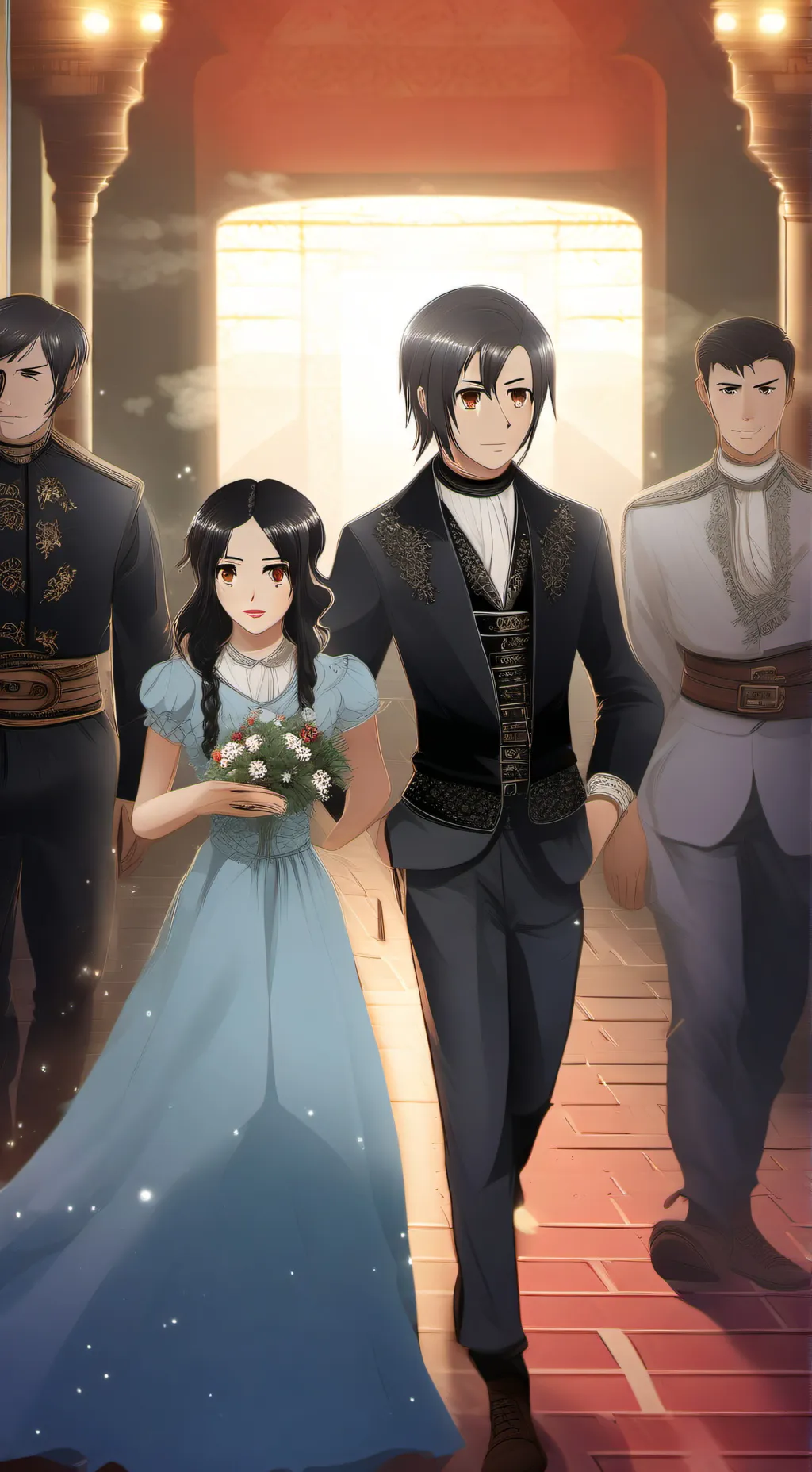 ai character: мам папа background