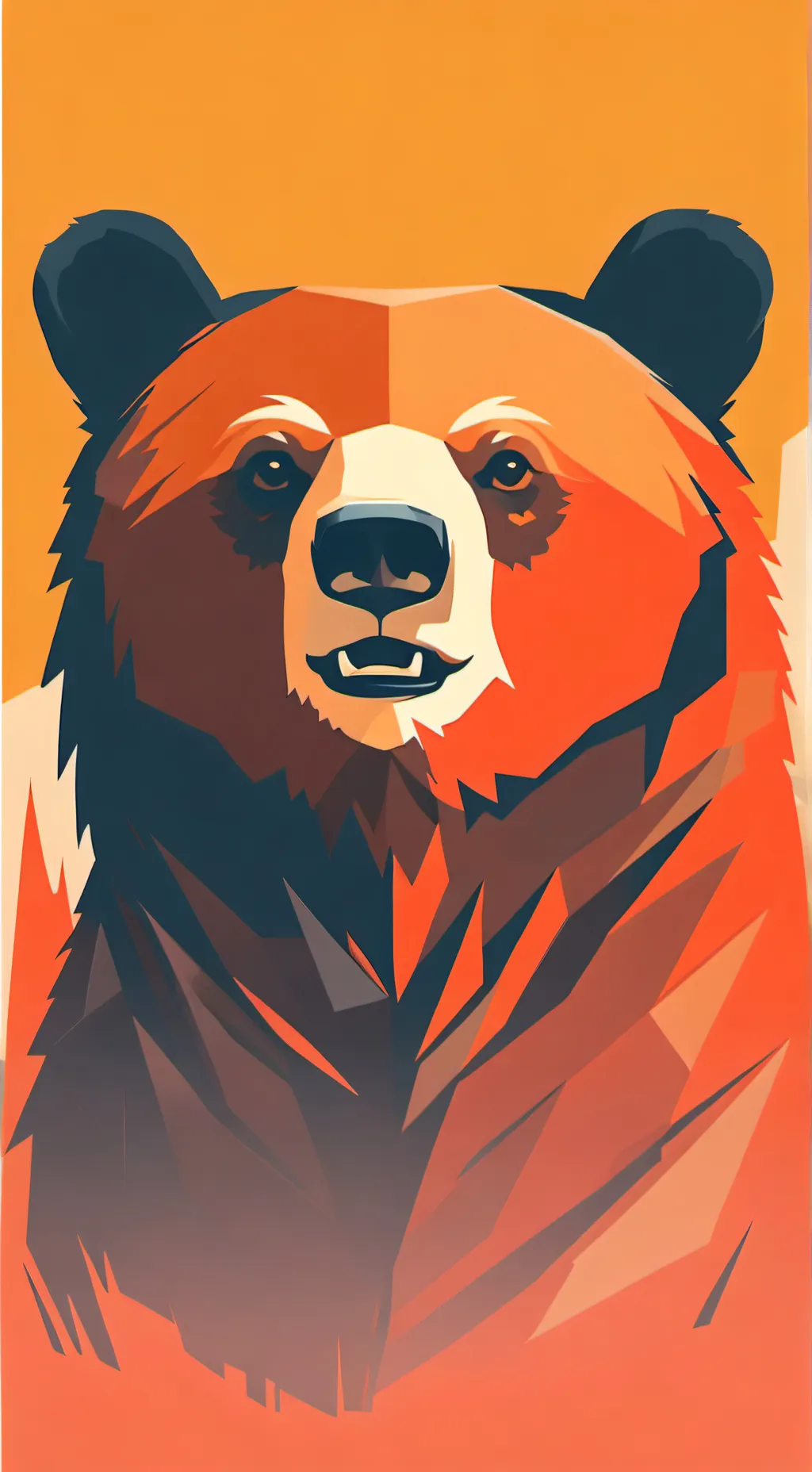ai character: Bear alpha background