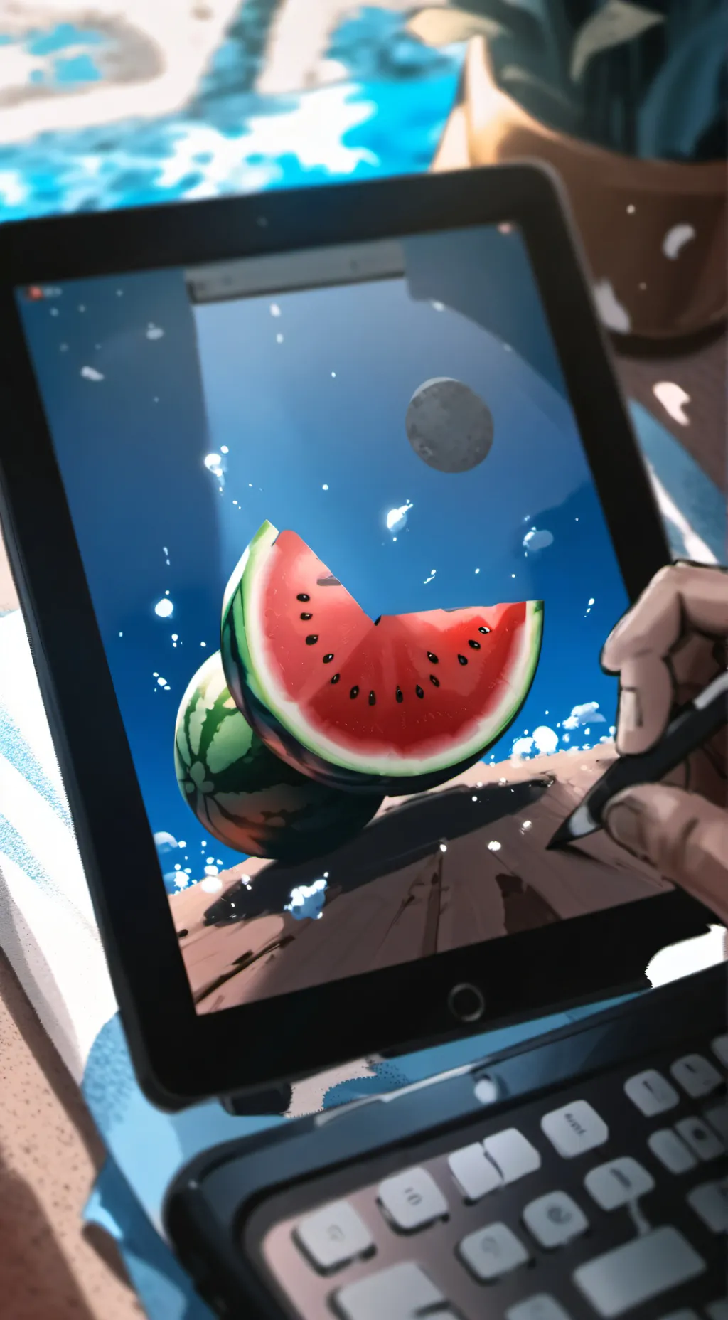 ai character: ISHOWSPEED background