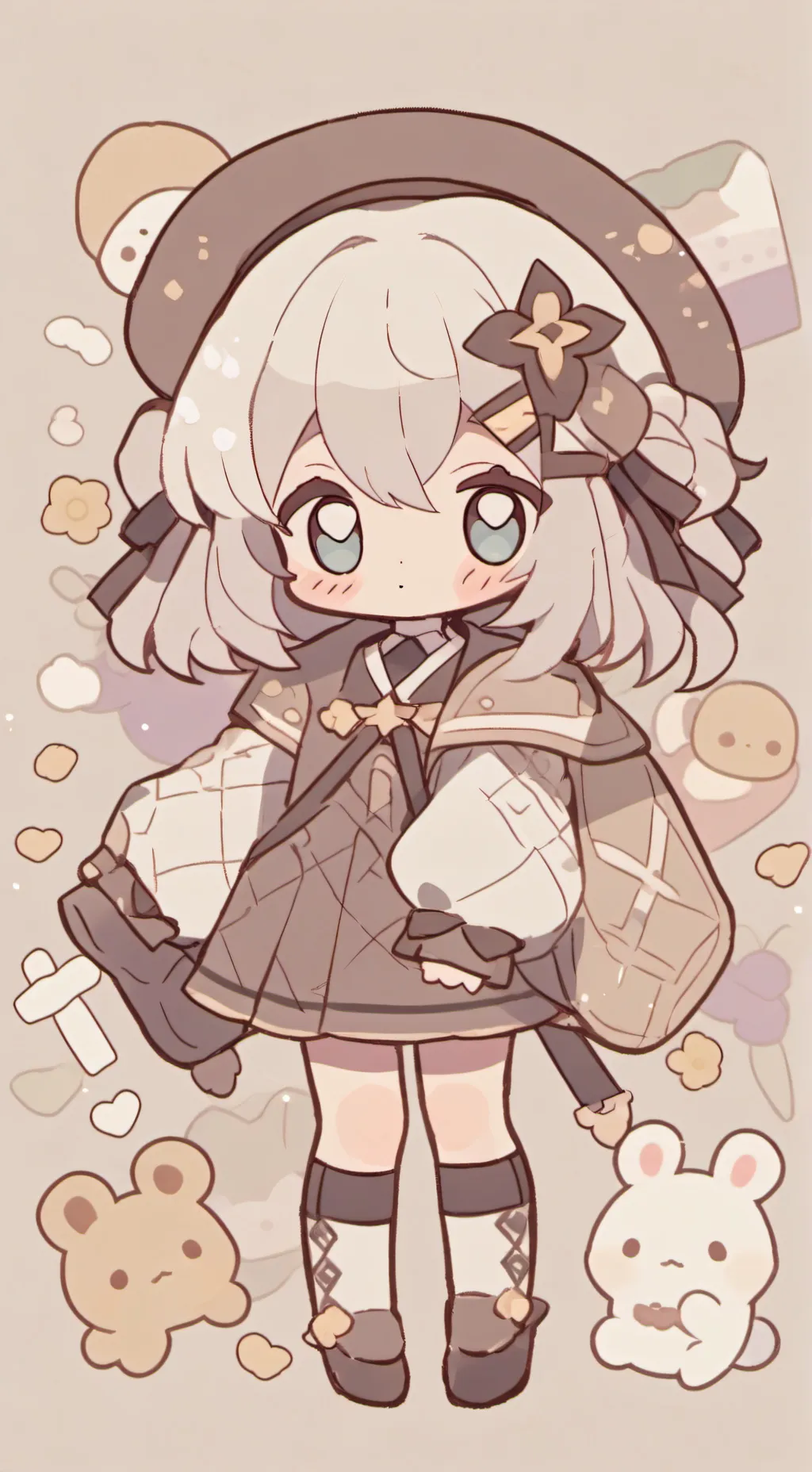 ai character: hazel background