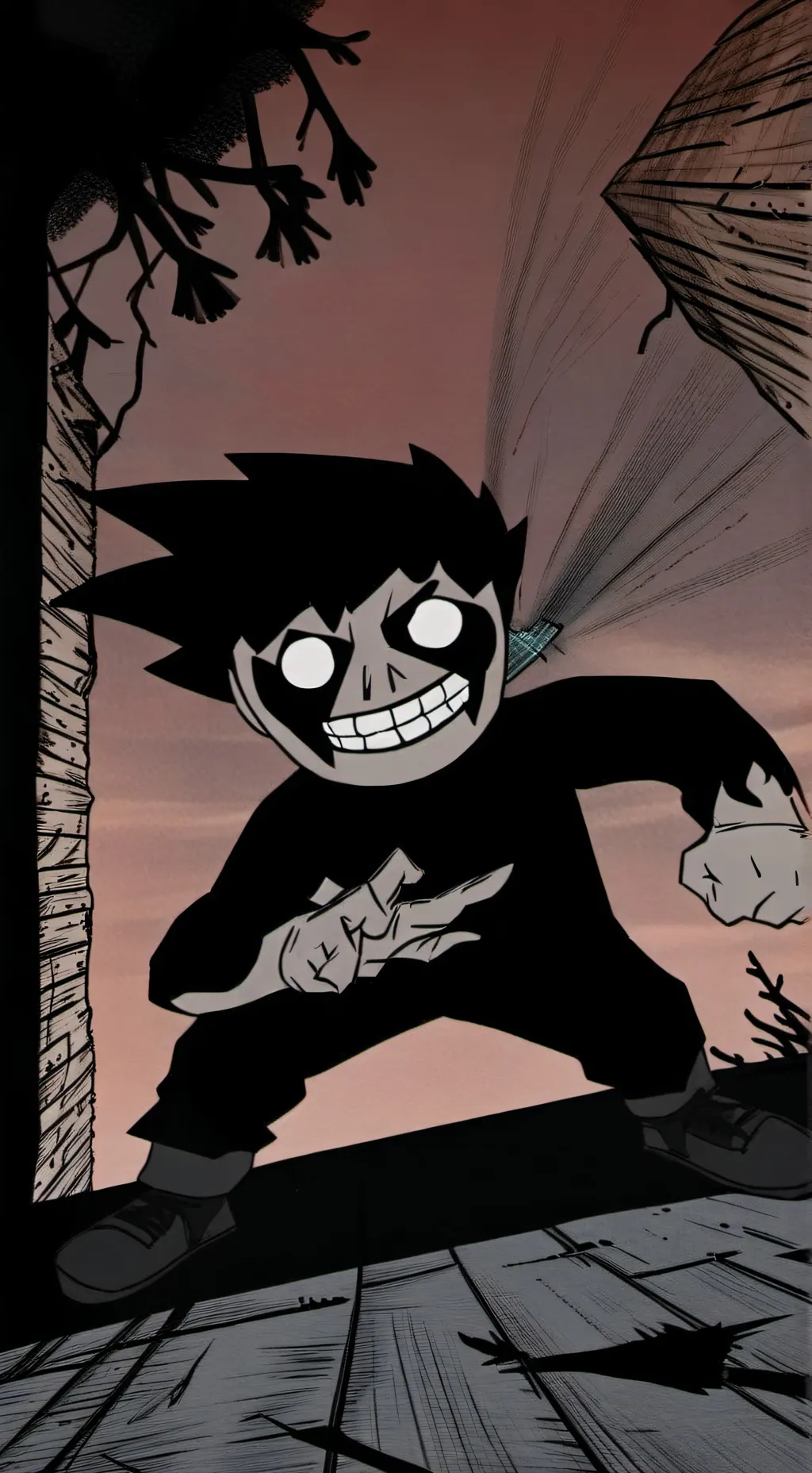 ai character: Christmas bendi background