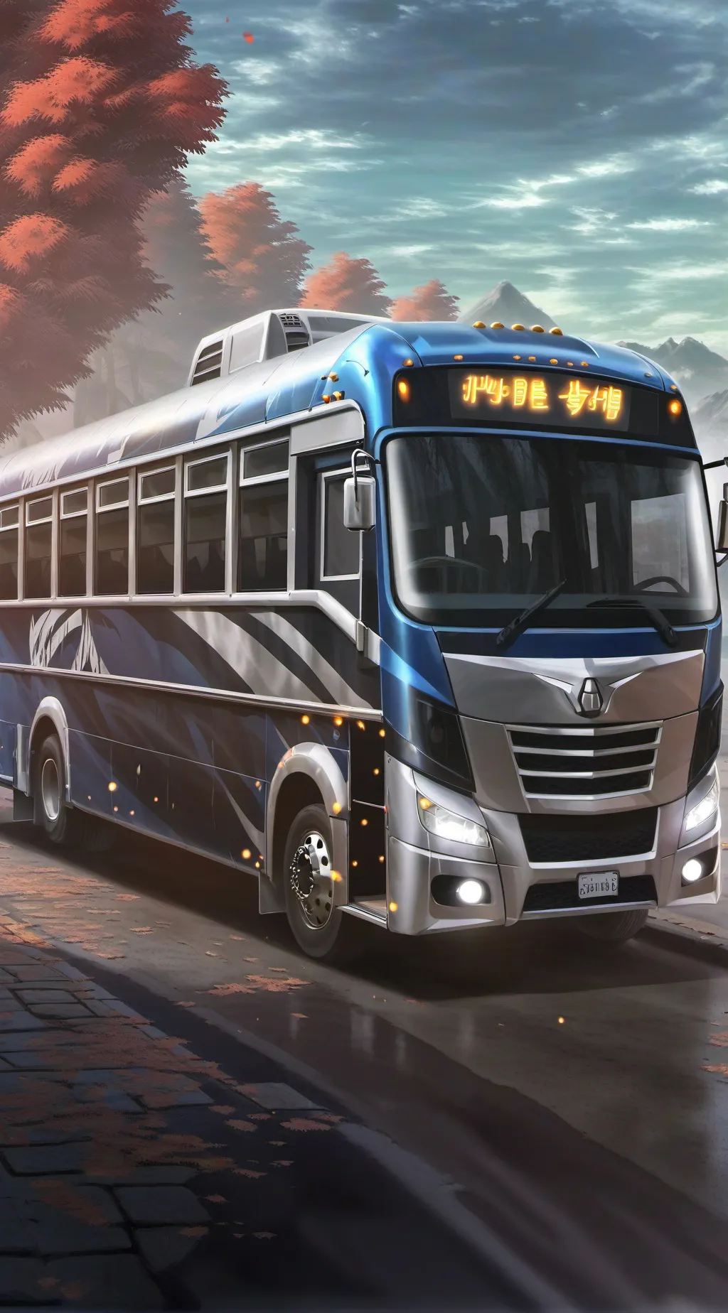 ai character: Mha RoadTrip  background