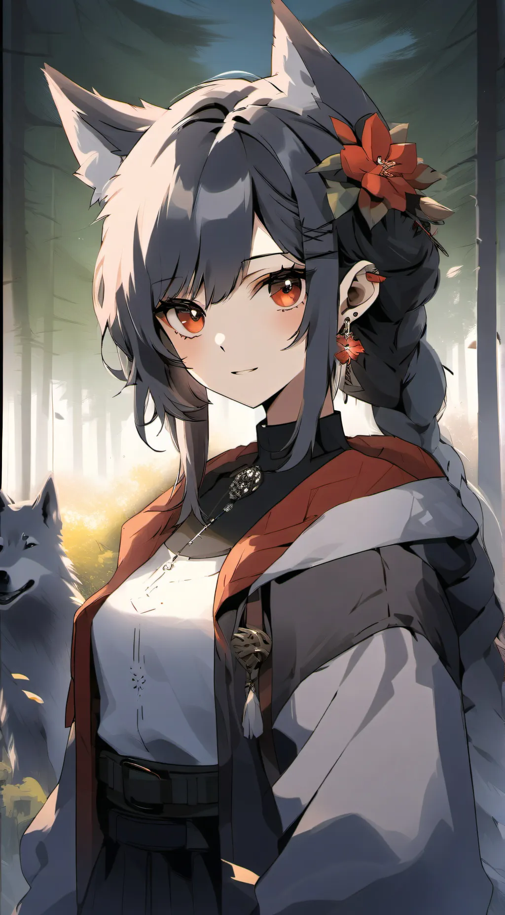 ai character: hanako  background