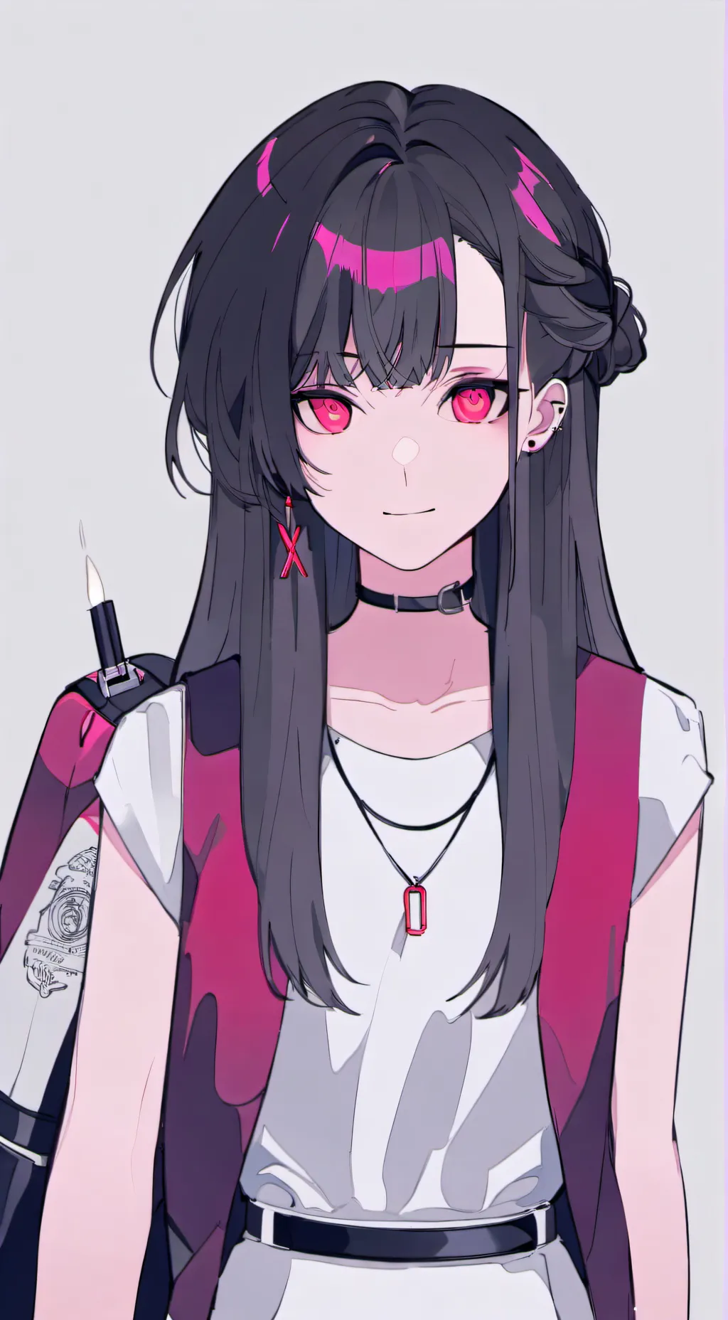 ai character: Omenaso x smoke background