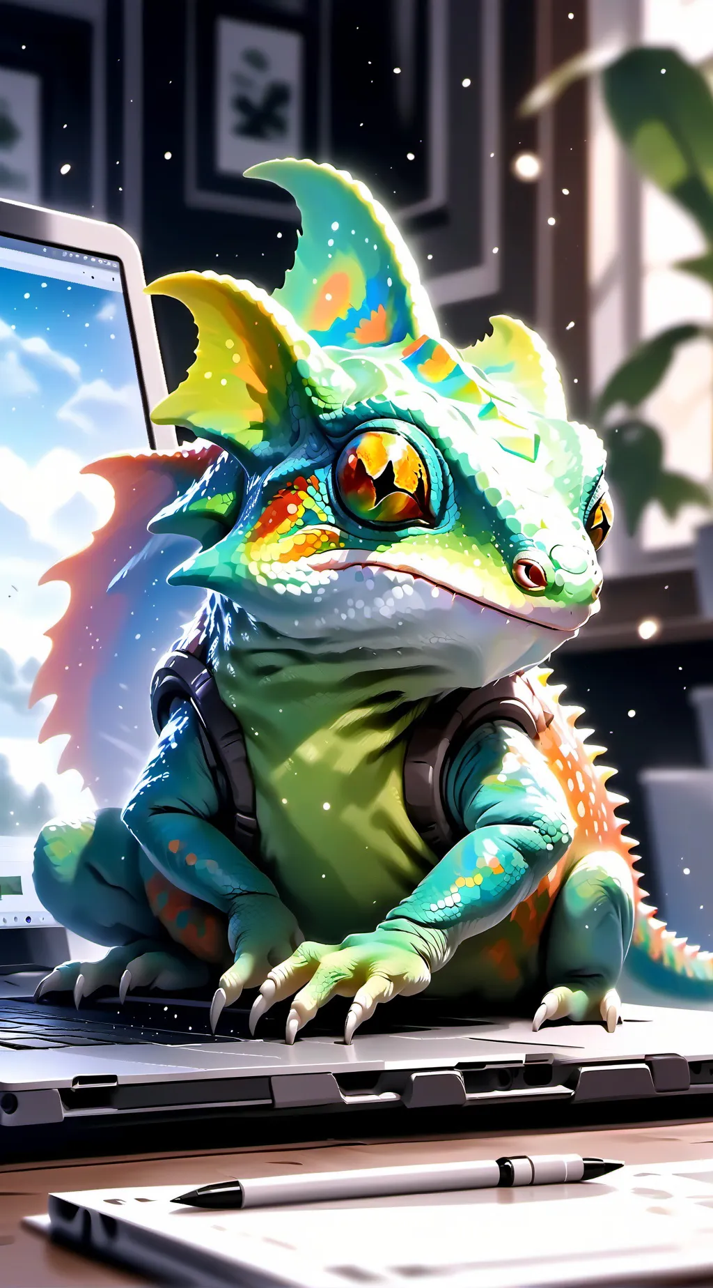 ai character: Beeple background