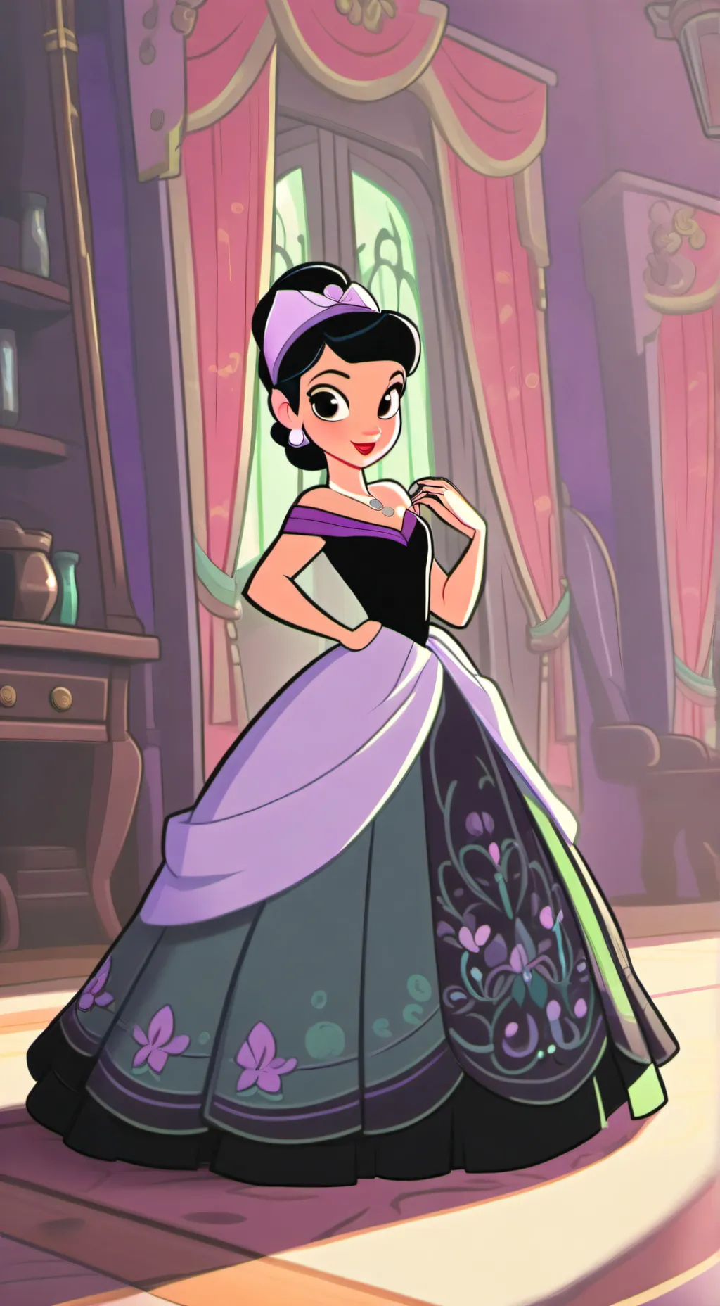 ai character: Step sister  background