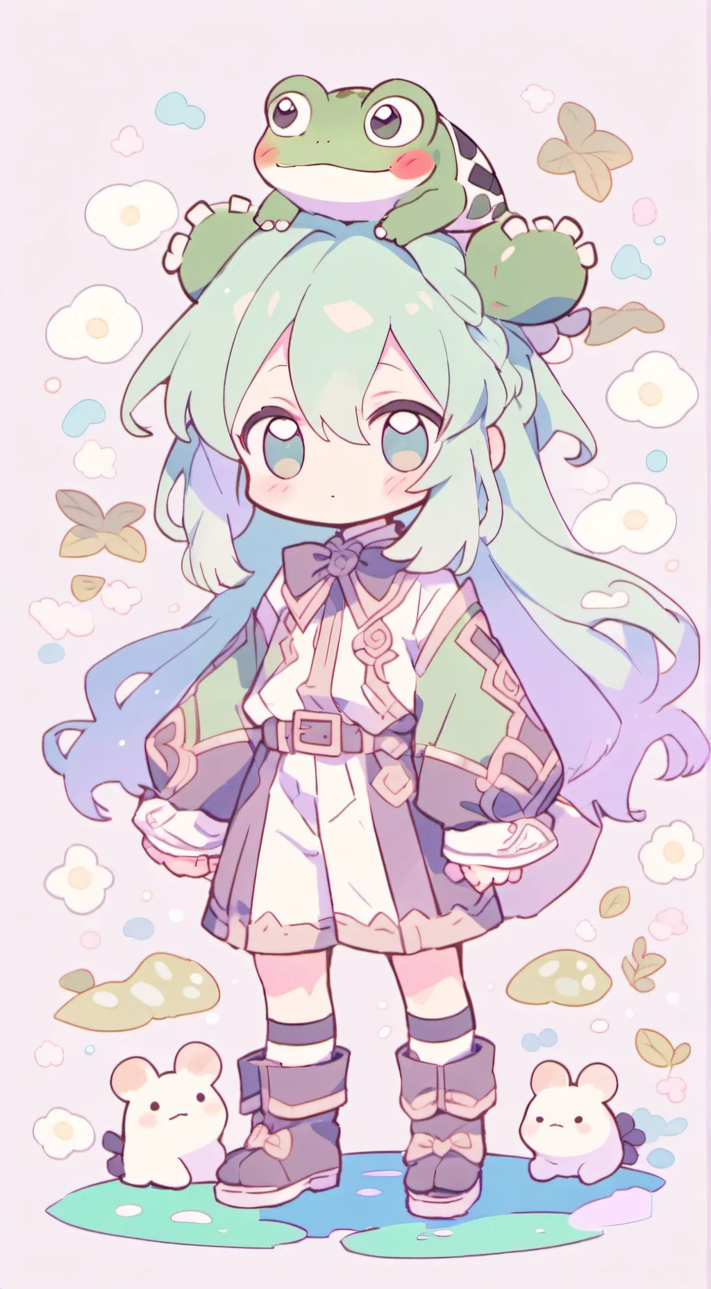 ai character: 🐸famille Tsuyu🐸 background