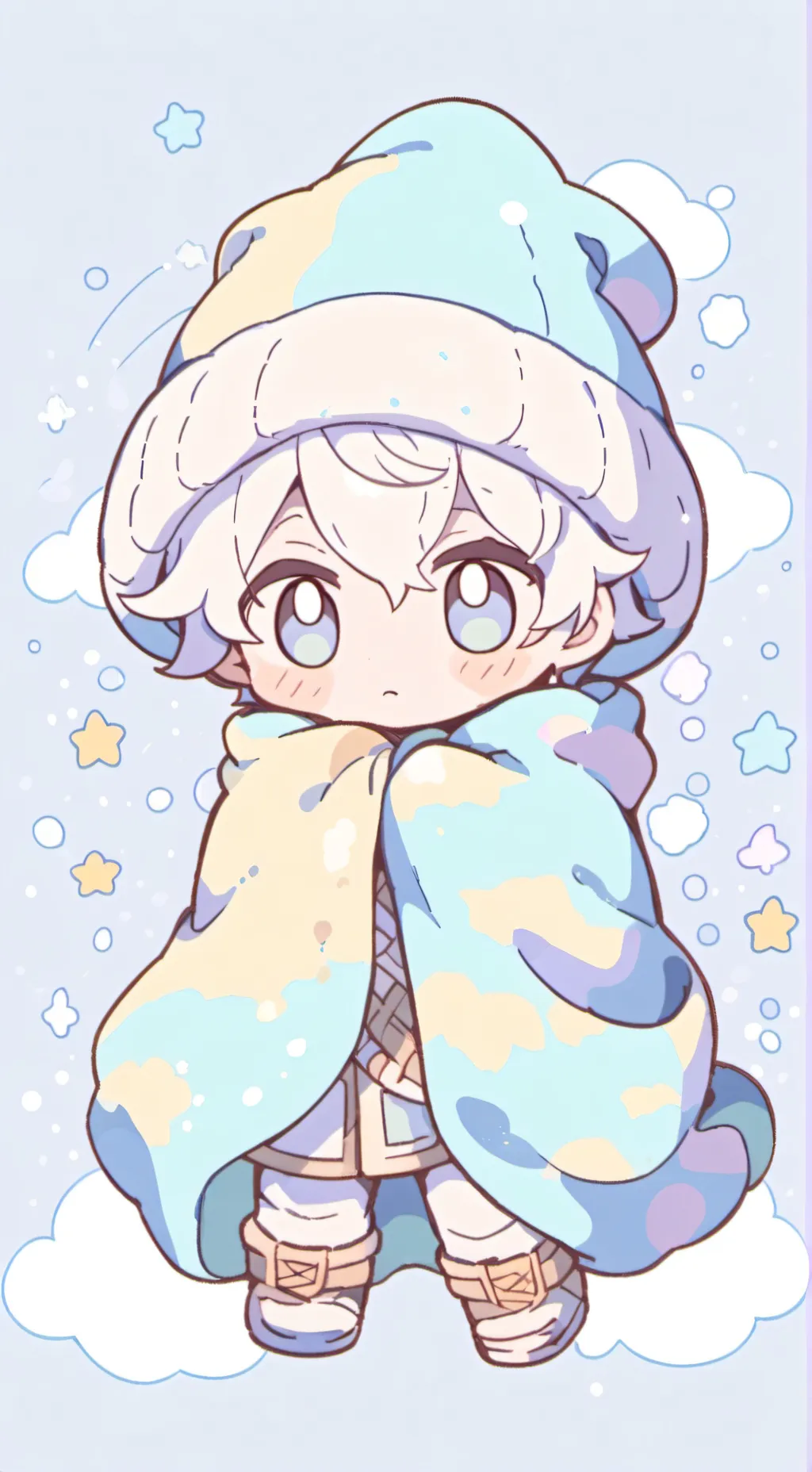 ai character: Baby saja background