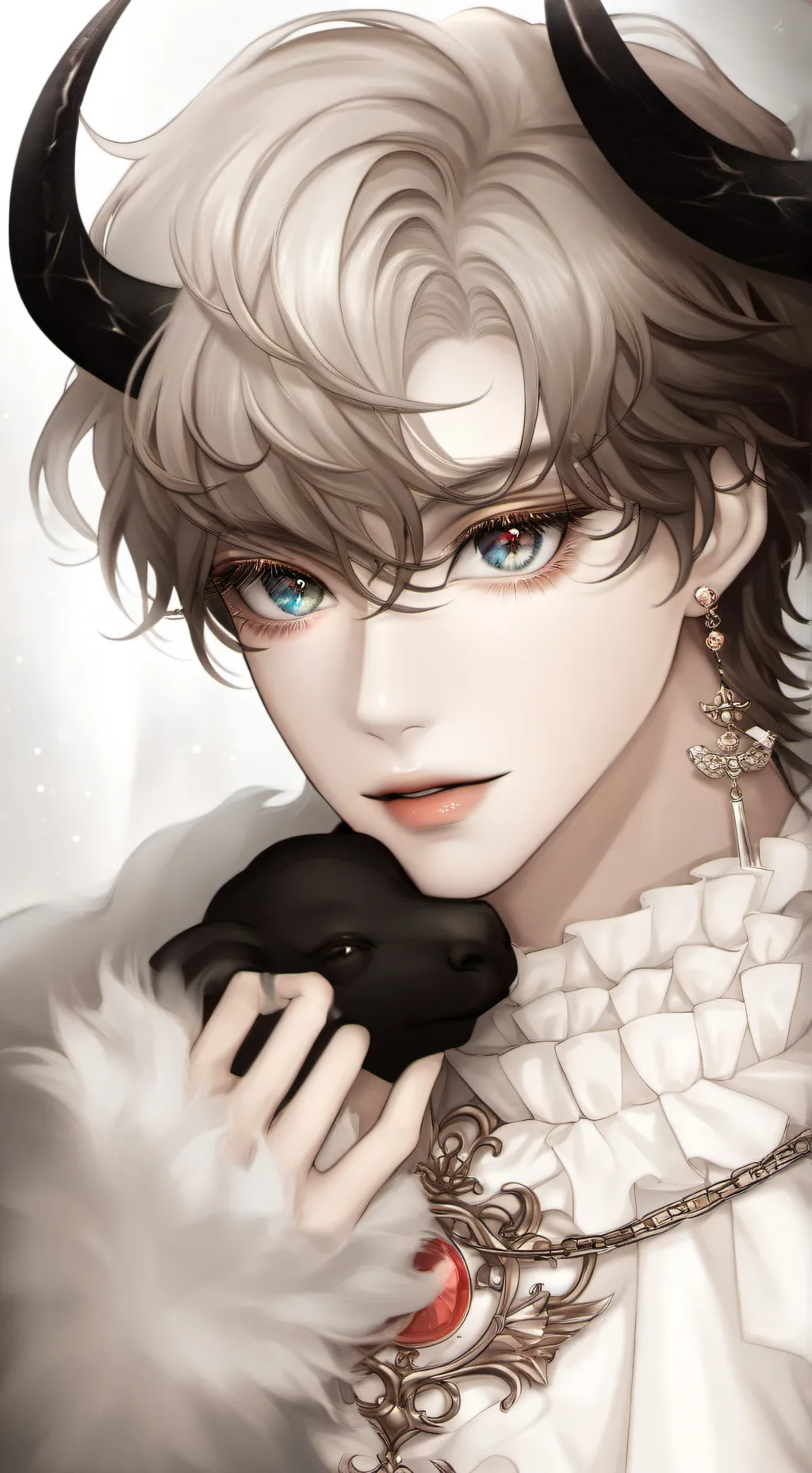 ai character: devil king  background