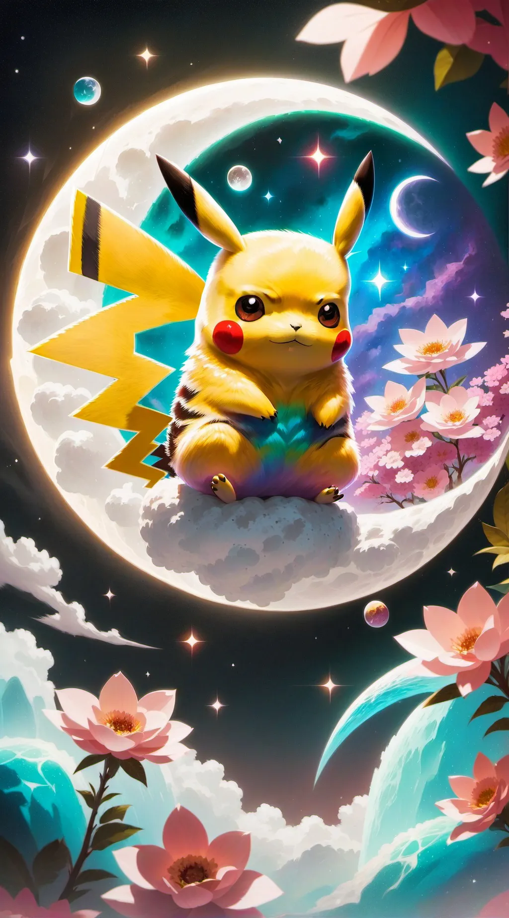 ai character: Pikachu background
