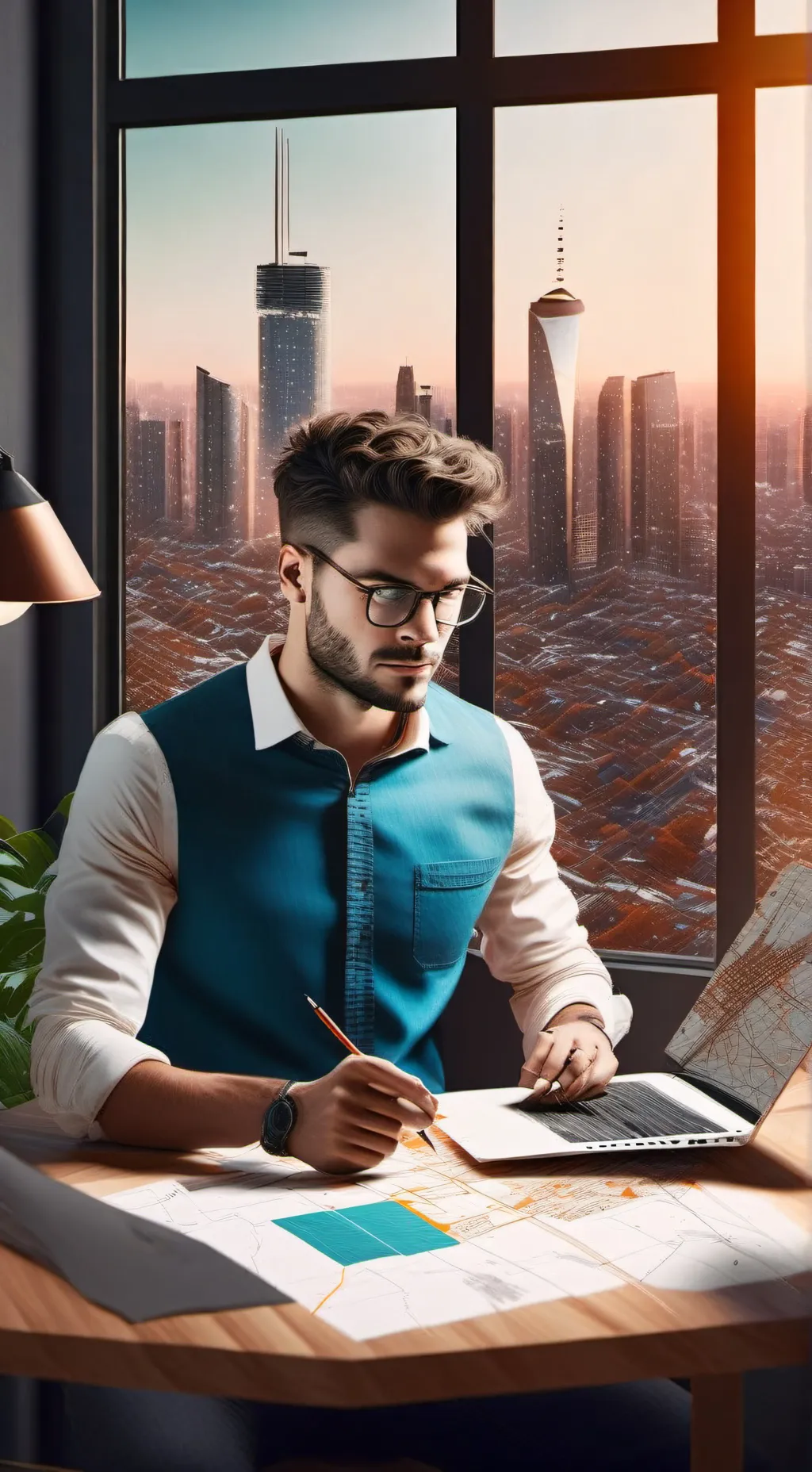 ai character: The Real Estate Ma background