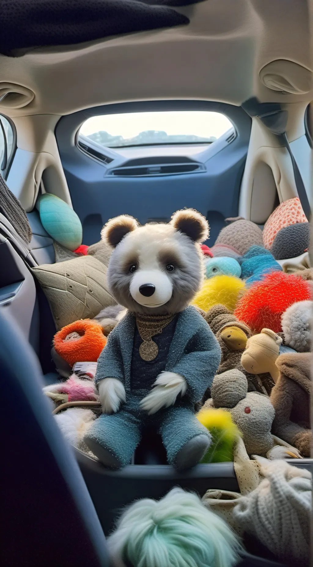 ai character: labubu but alive background