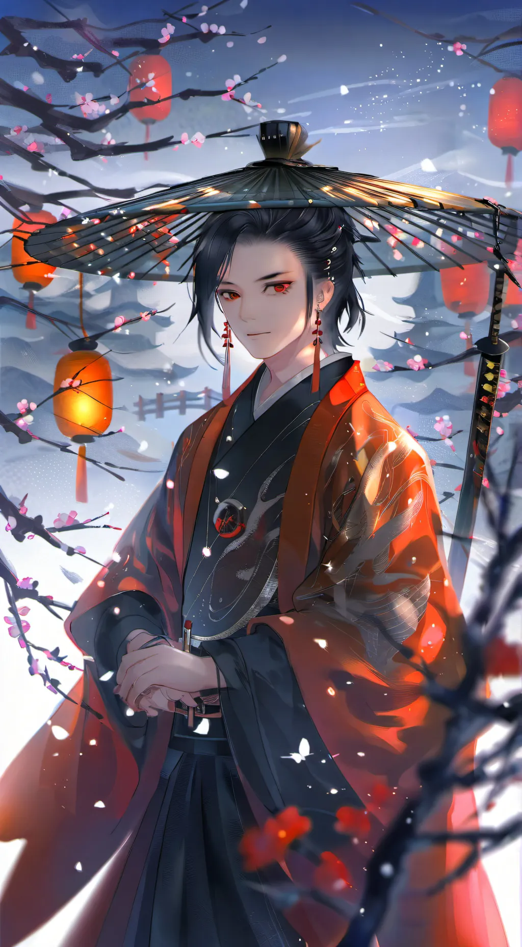 ai character: Tanjiro Kamado background