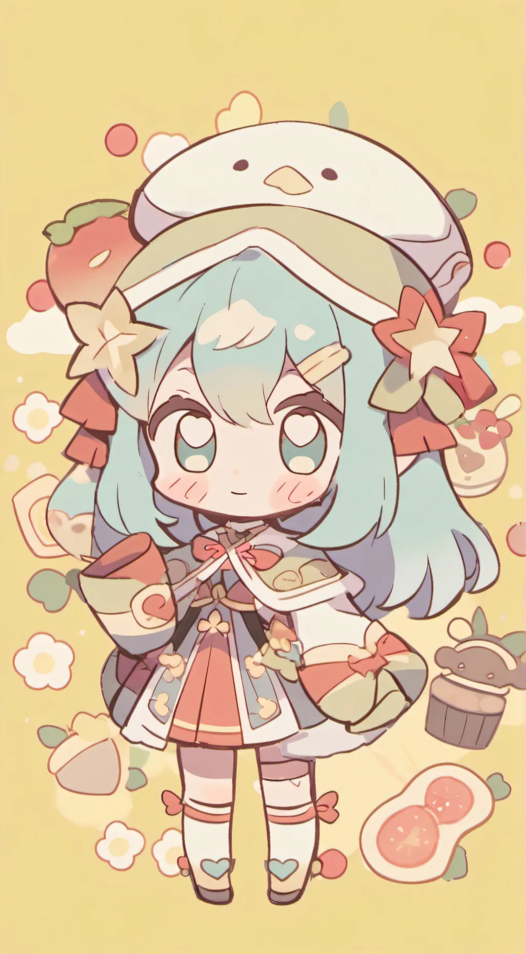 ai character: Dandy world pickme background