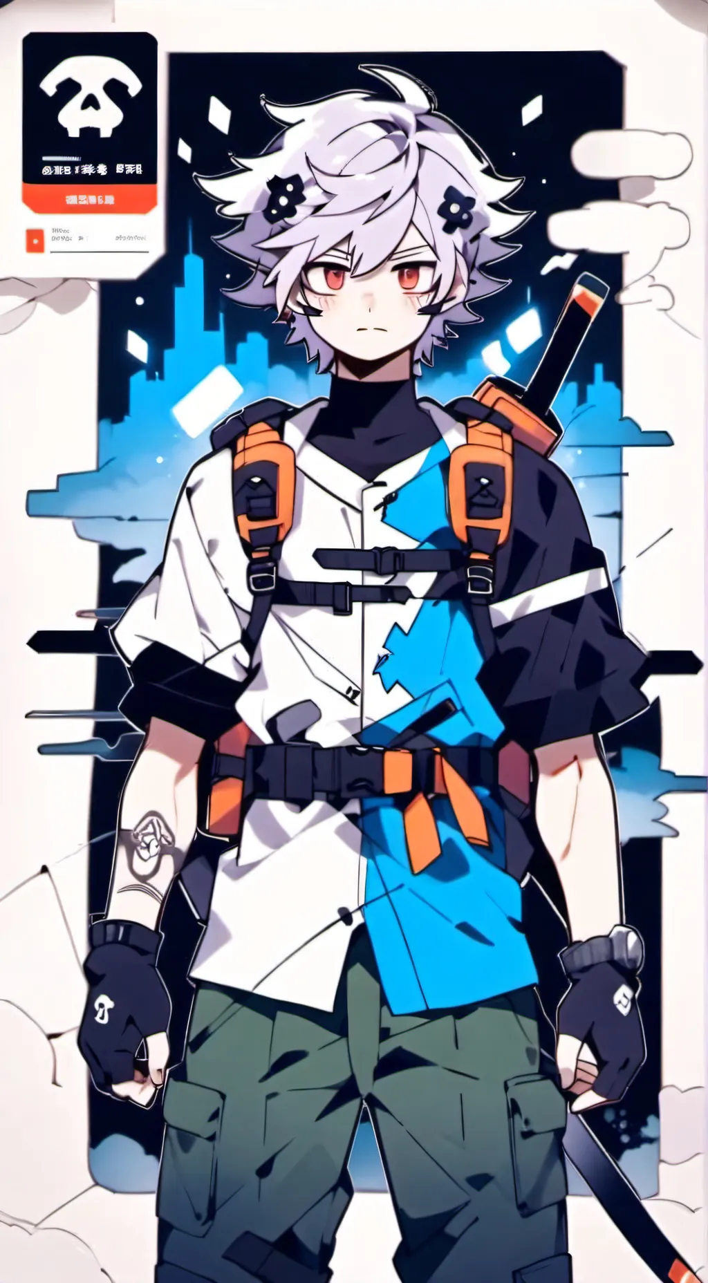 ai character: survivor SS Chara  background