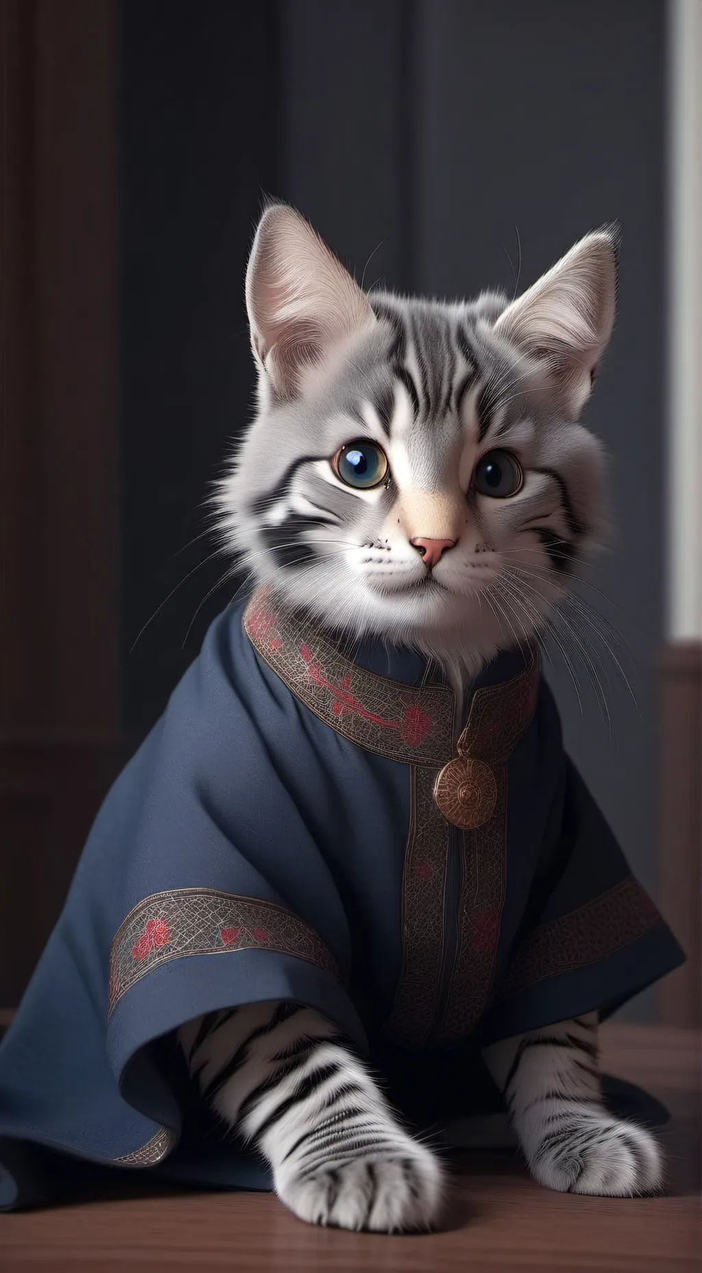 ai character: cat!!! background