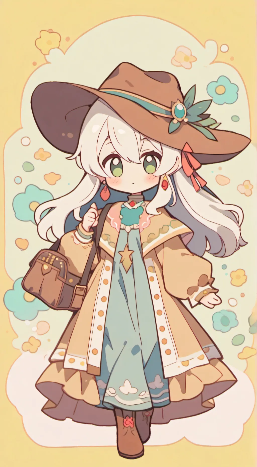 ai character: Mha cowboy  background