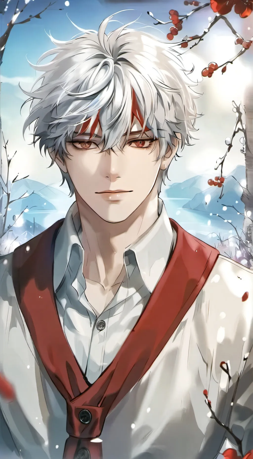 ai character: Shoto Todoroki background