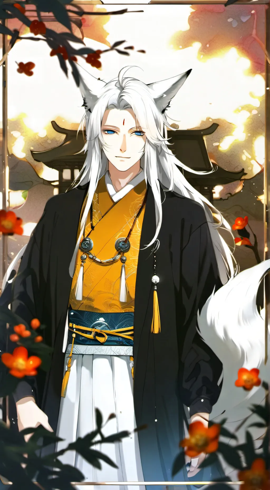 ai character: Аку background