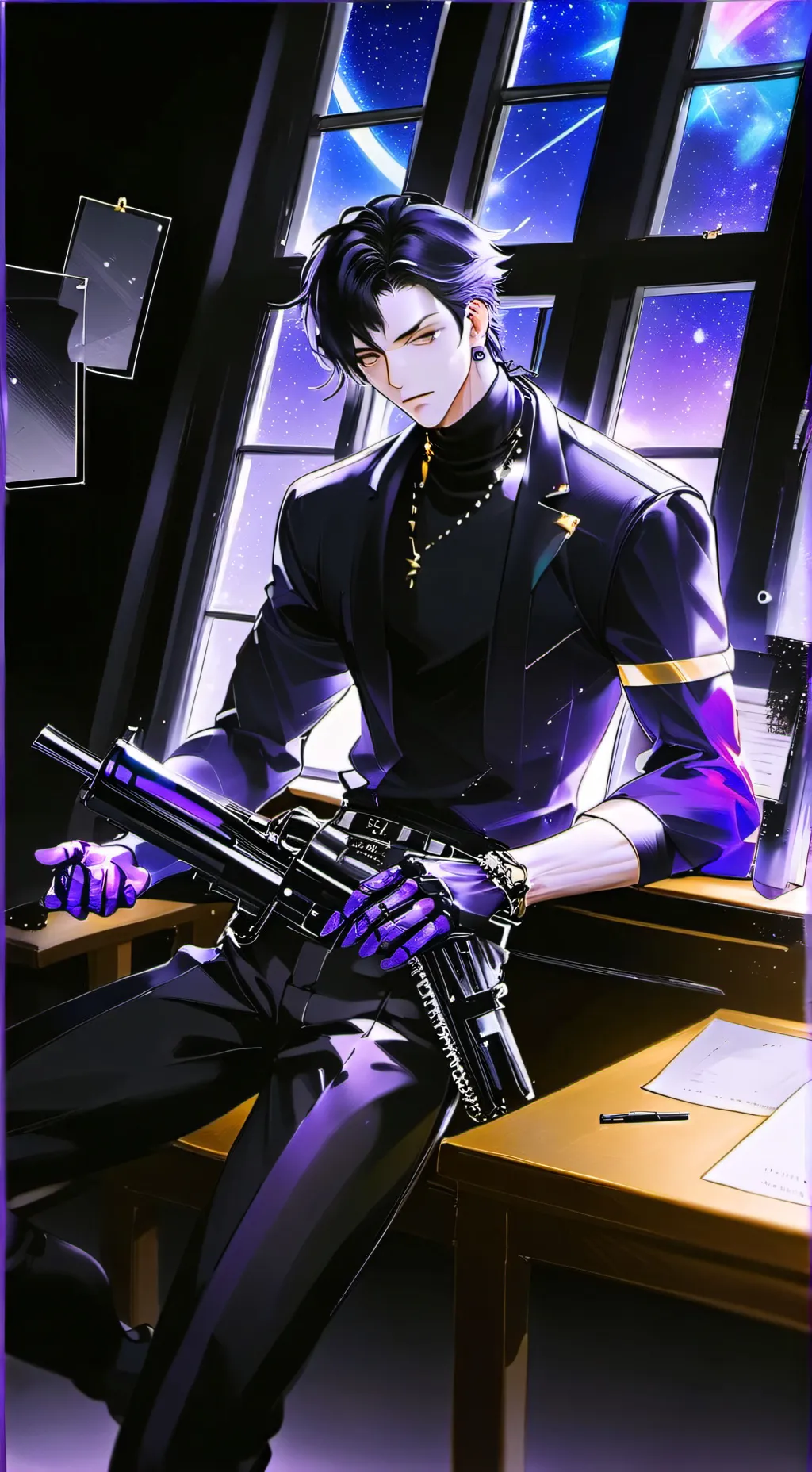 ai character: The cosmic warden background