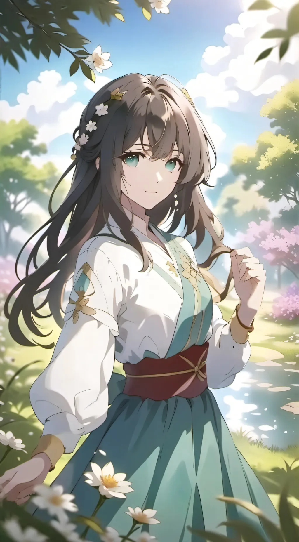 ai character: Софья🩵 background