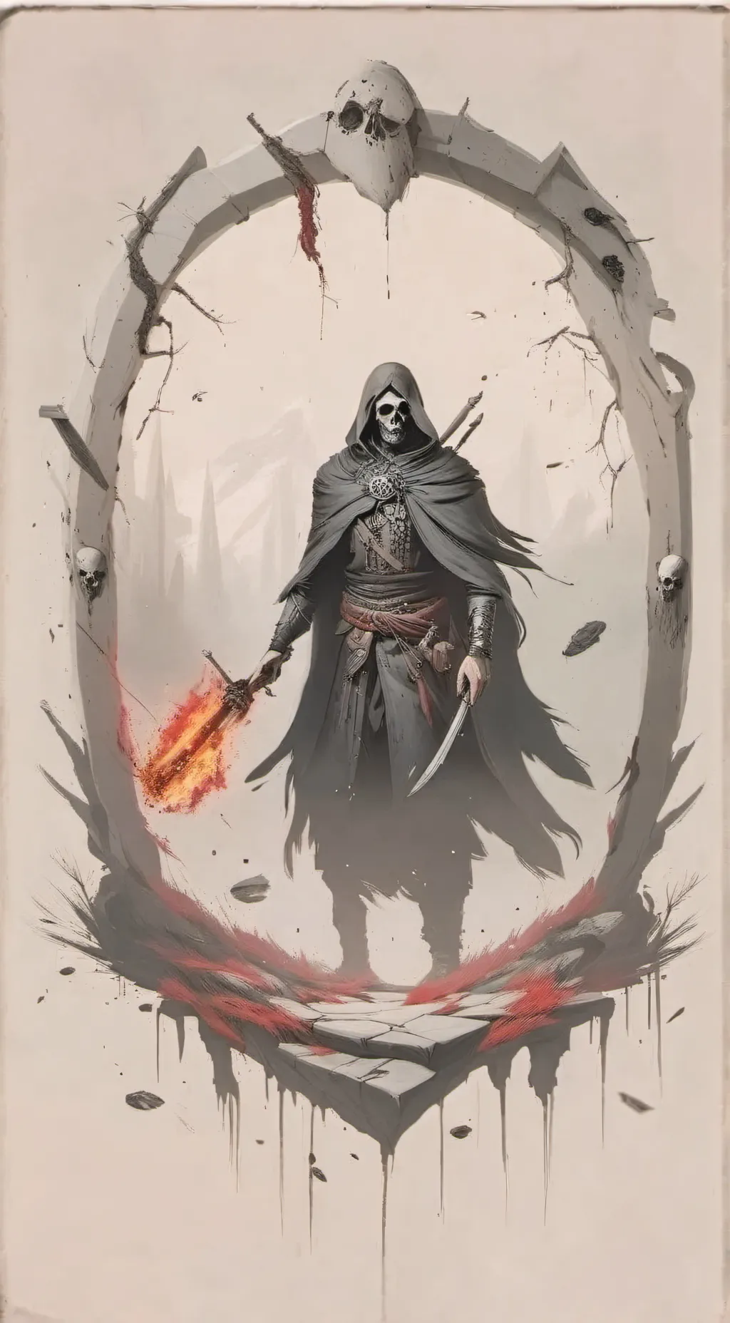 ai character: DEATH GAME 💀 background