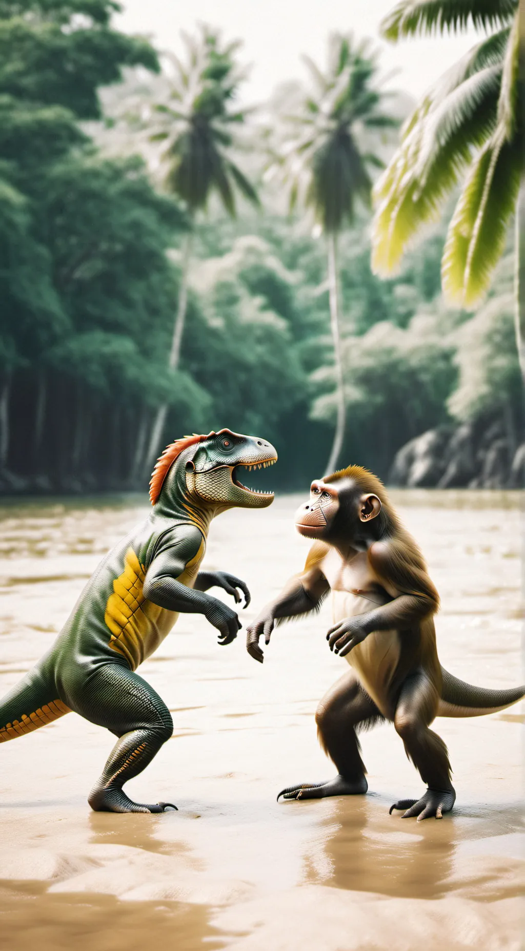 ai character: kaiju war!!! *dif* background