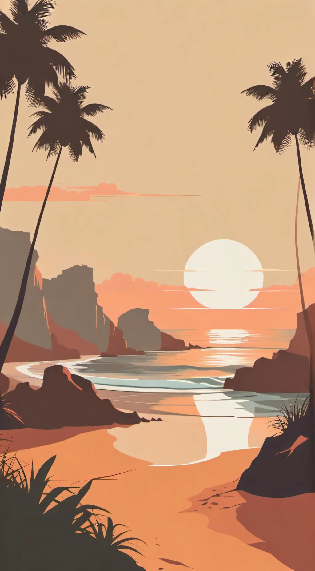 ai character: Mha beach! background