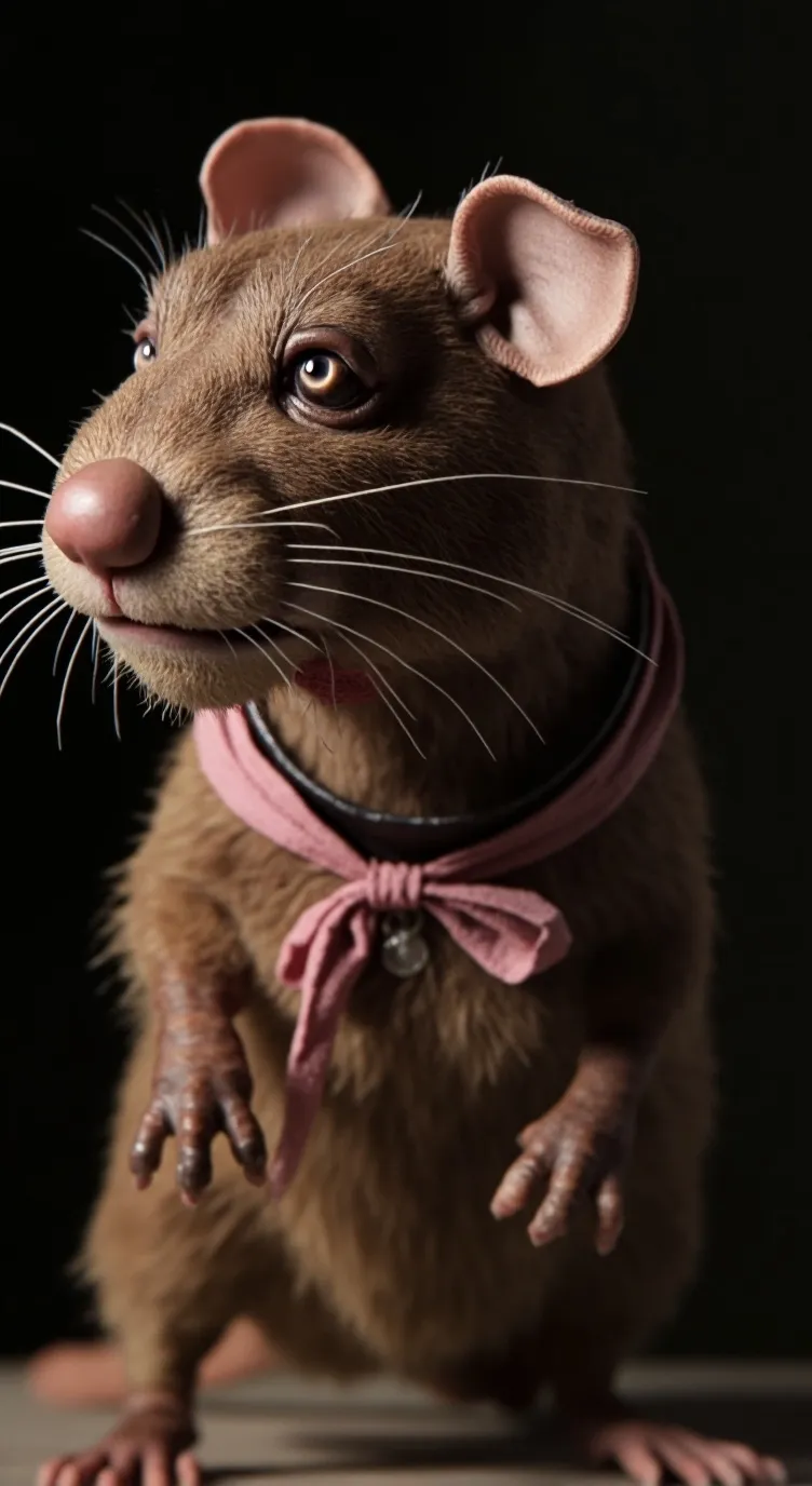 ai character: Rata as a rat LOL background