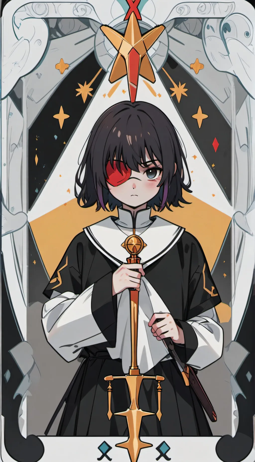 ai character: x frisk  background