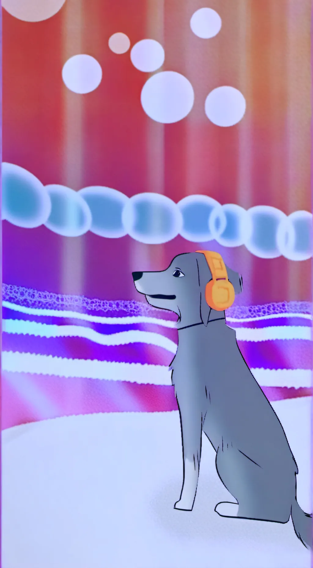 ai character: Gray background