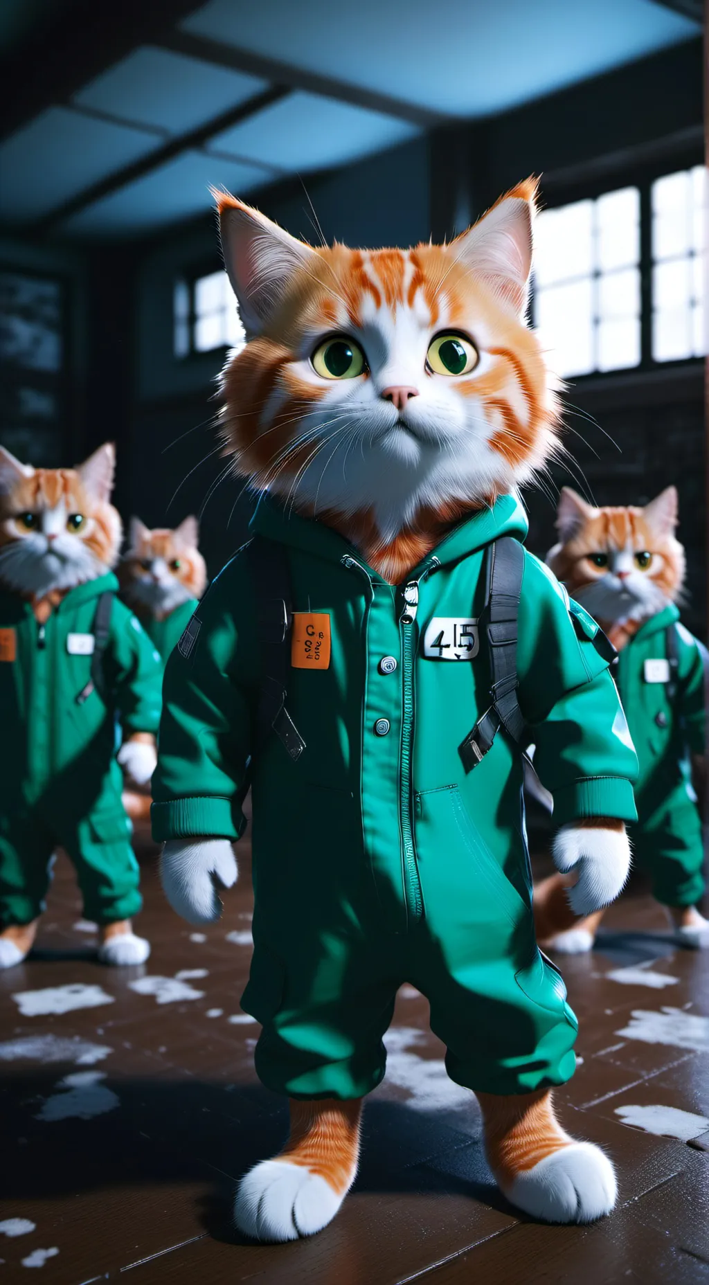 ai character: cat games! background