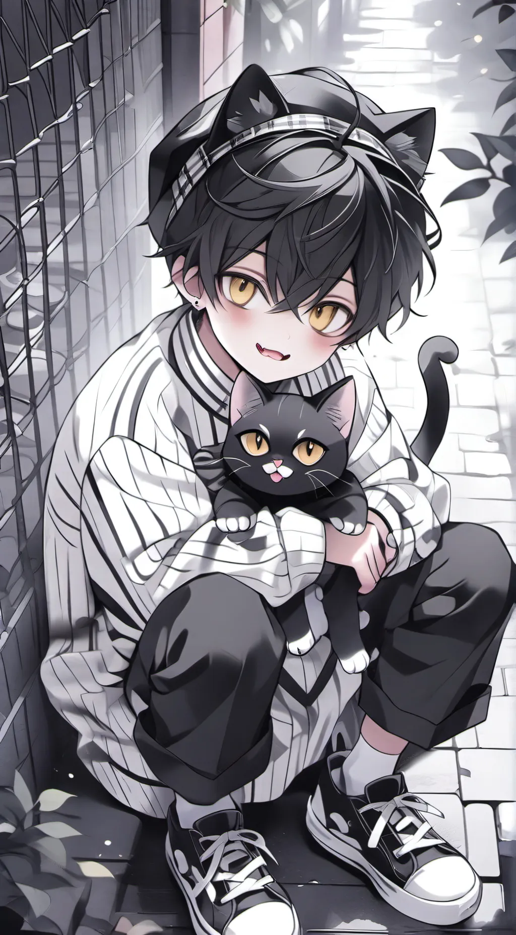 ai character: 🐈🐱🖤Kion🖤🐱🐈 background