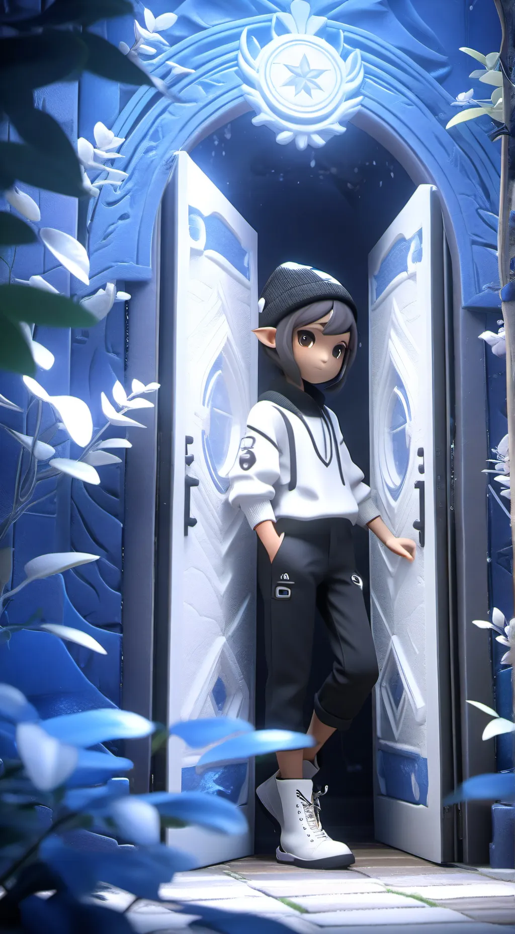 ai character: CH!  background