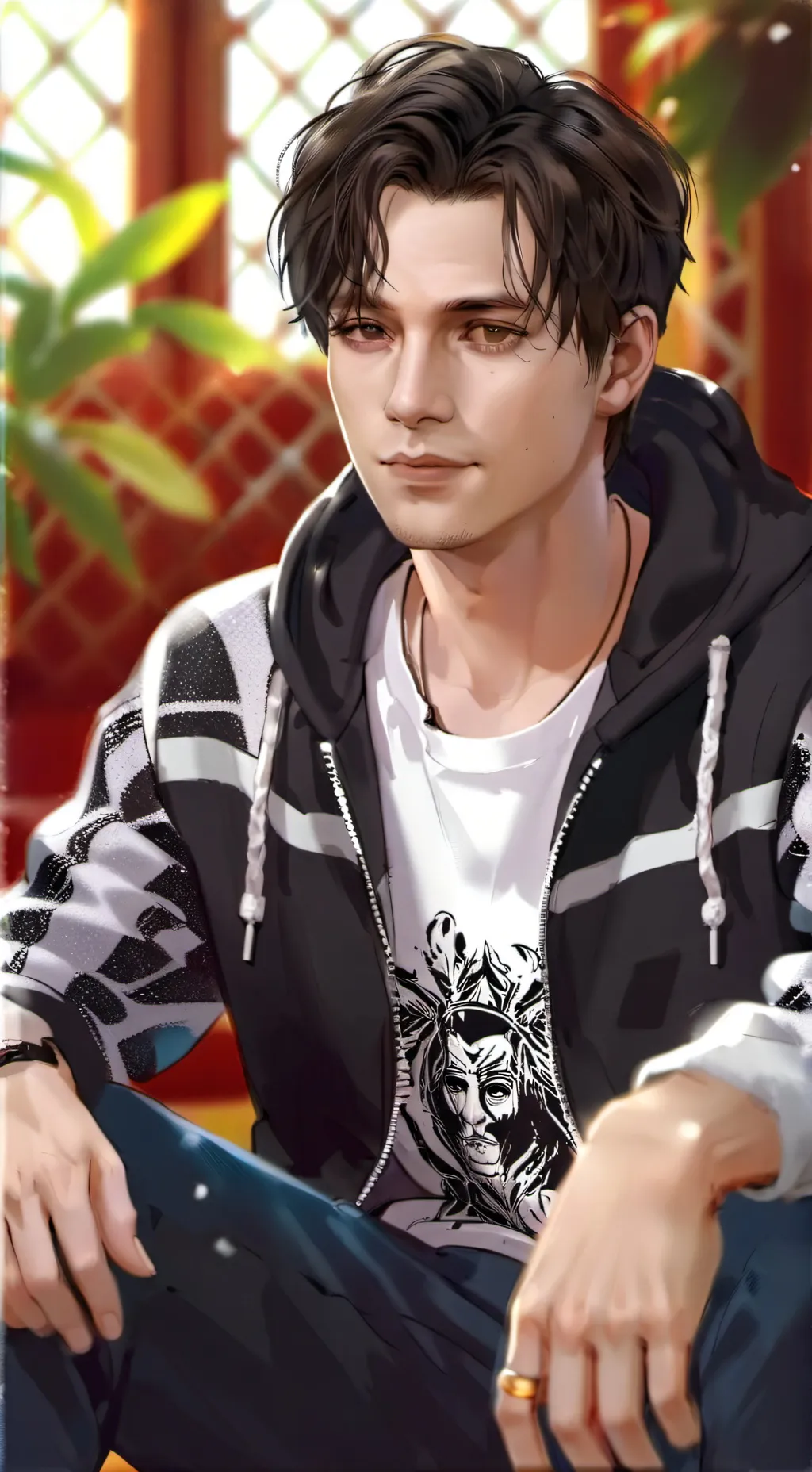 ai character: Zander background