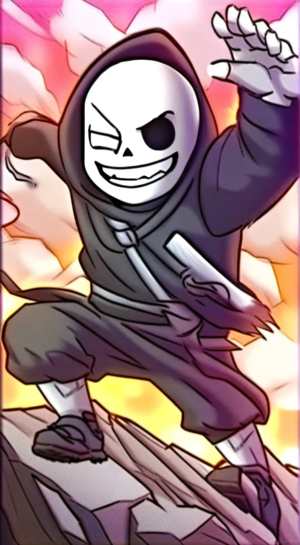 ai character: Санс Килл background