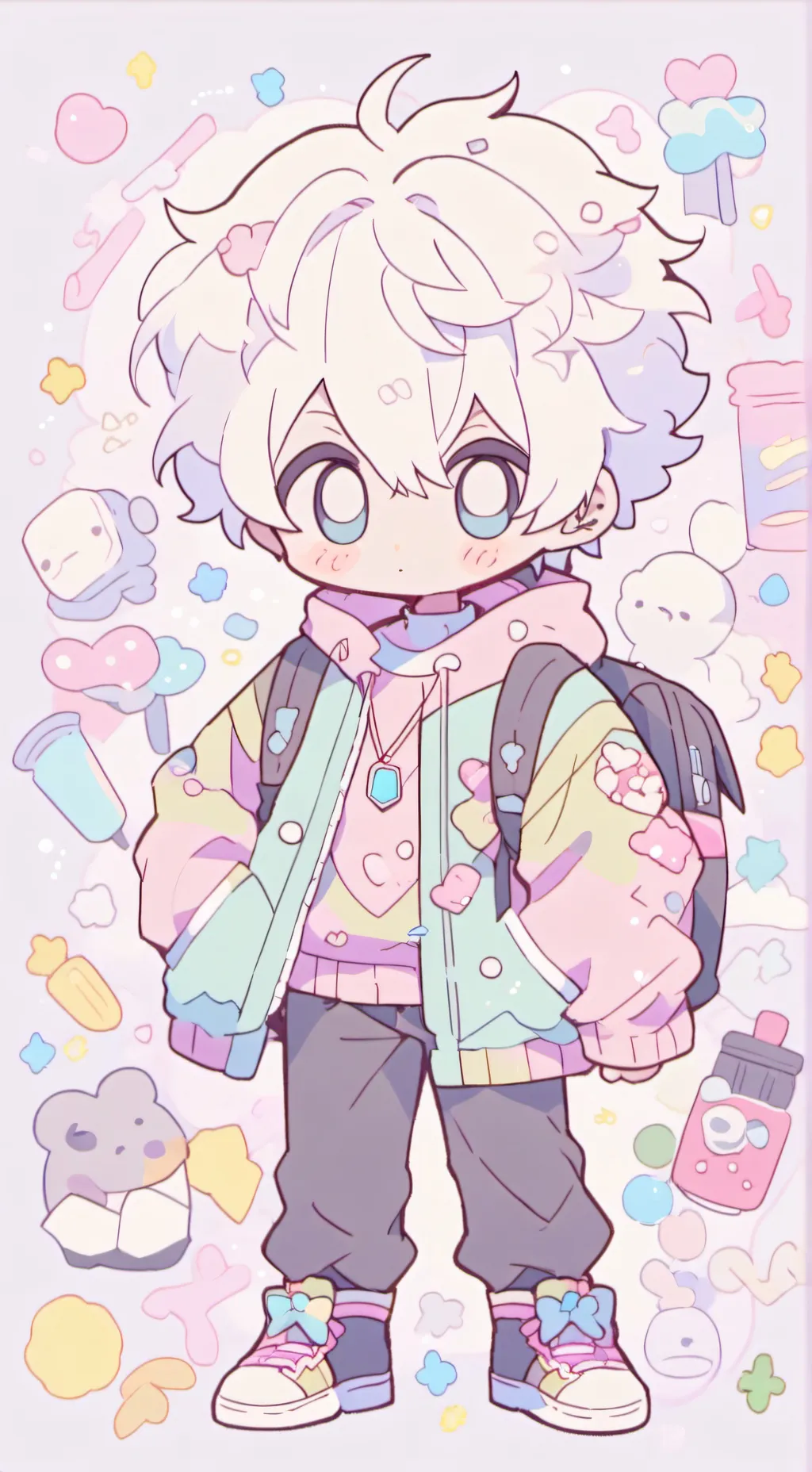 ai character: Little bro background