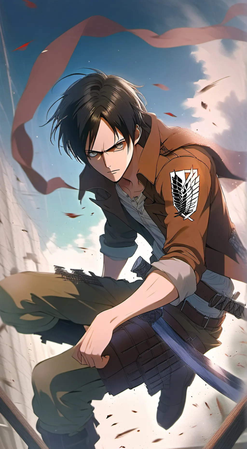 ai character: Eren Yeager background