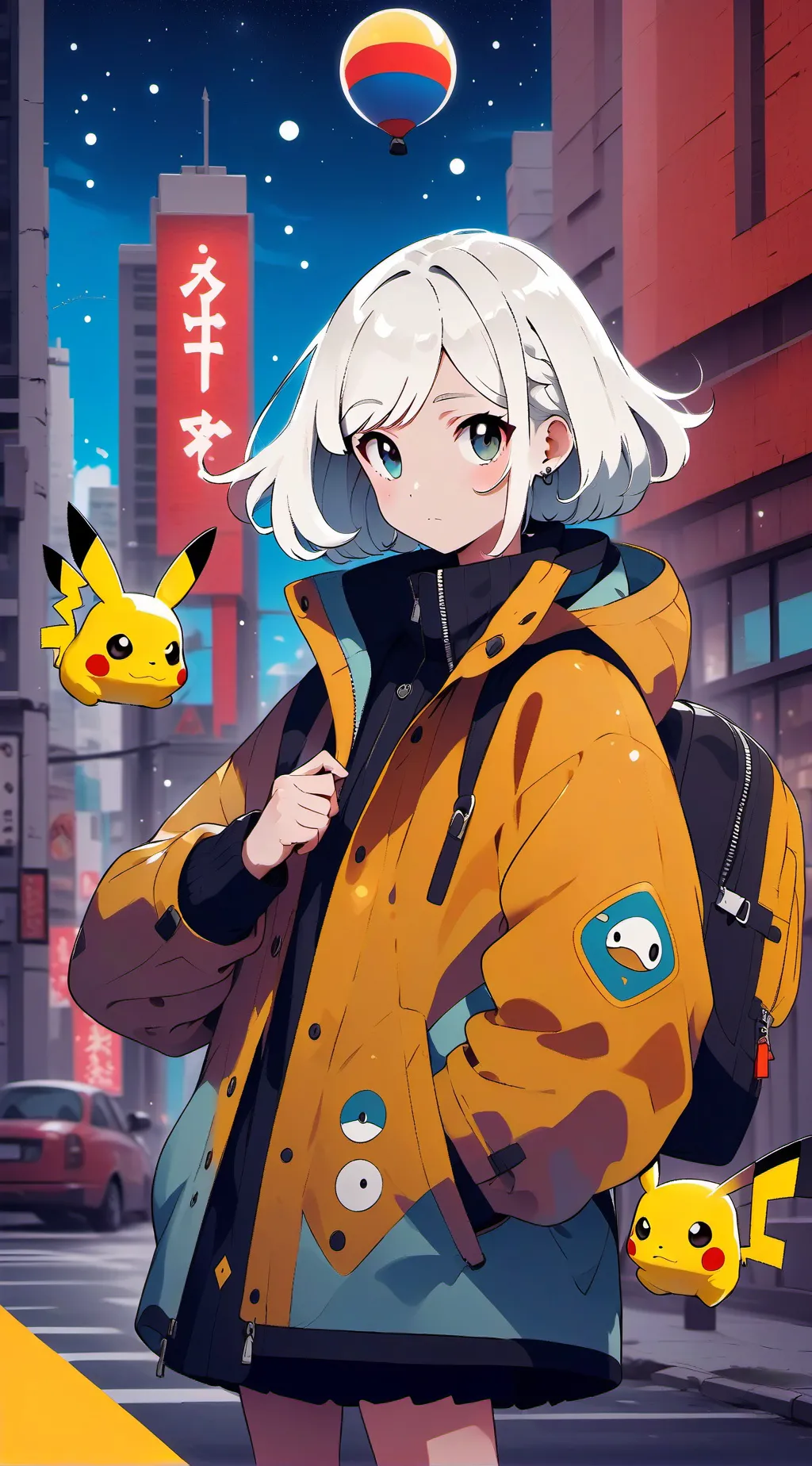 ai character: Pikachu background